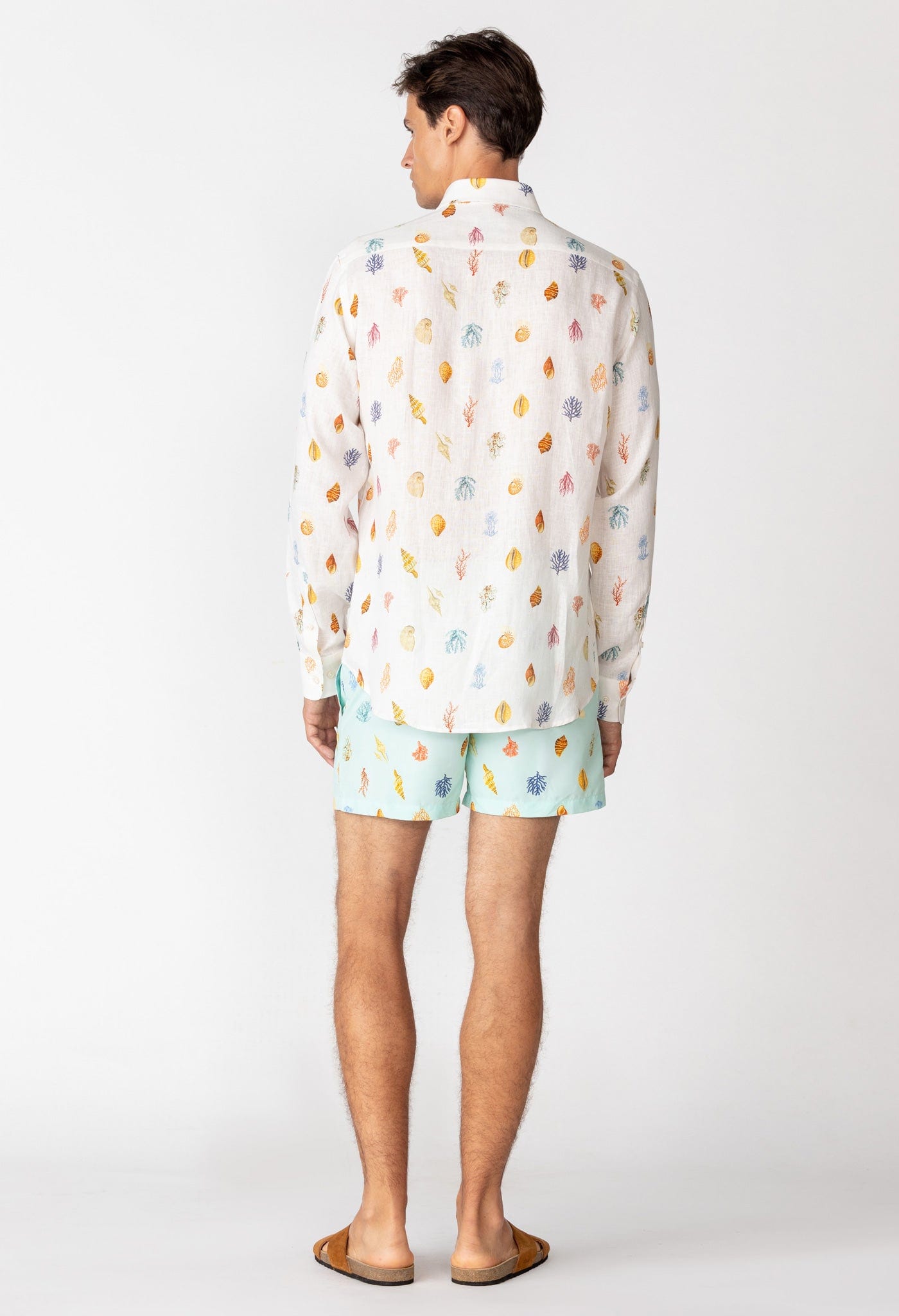Men's linen shirt white conseil - imagen 2