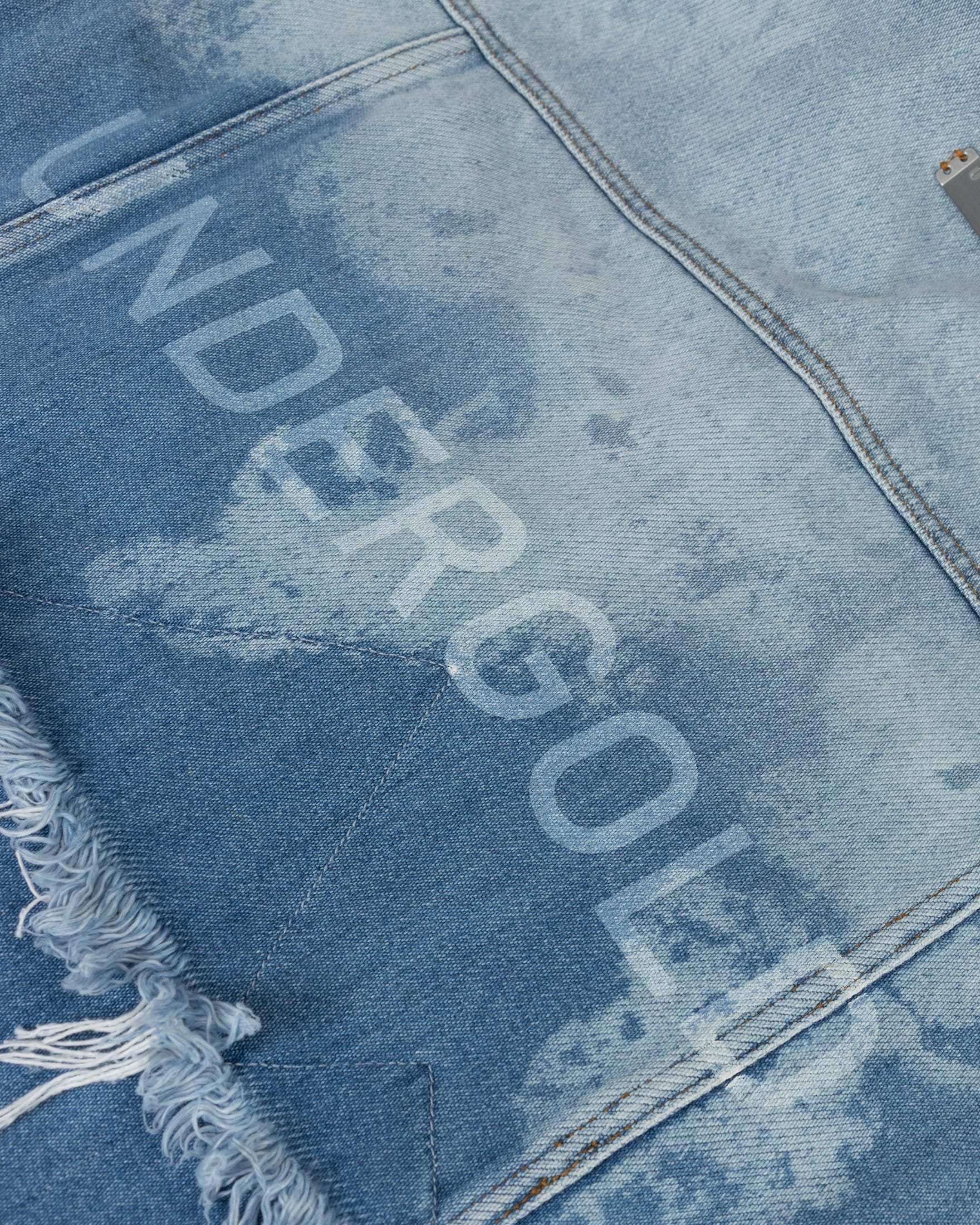 Holy State UNDRGLD Double Destroyed Jacket Blue - imagen 4