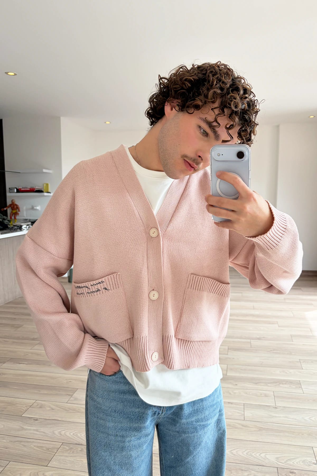 SIGNATURE CARDIGAN PALO ROSA - imagen 4
