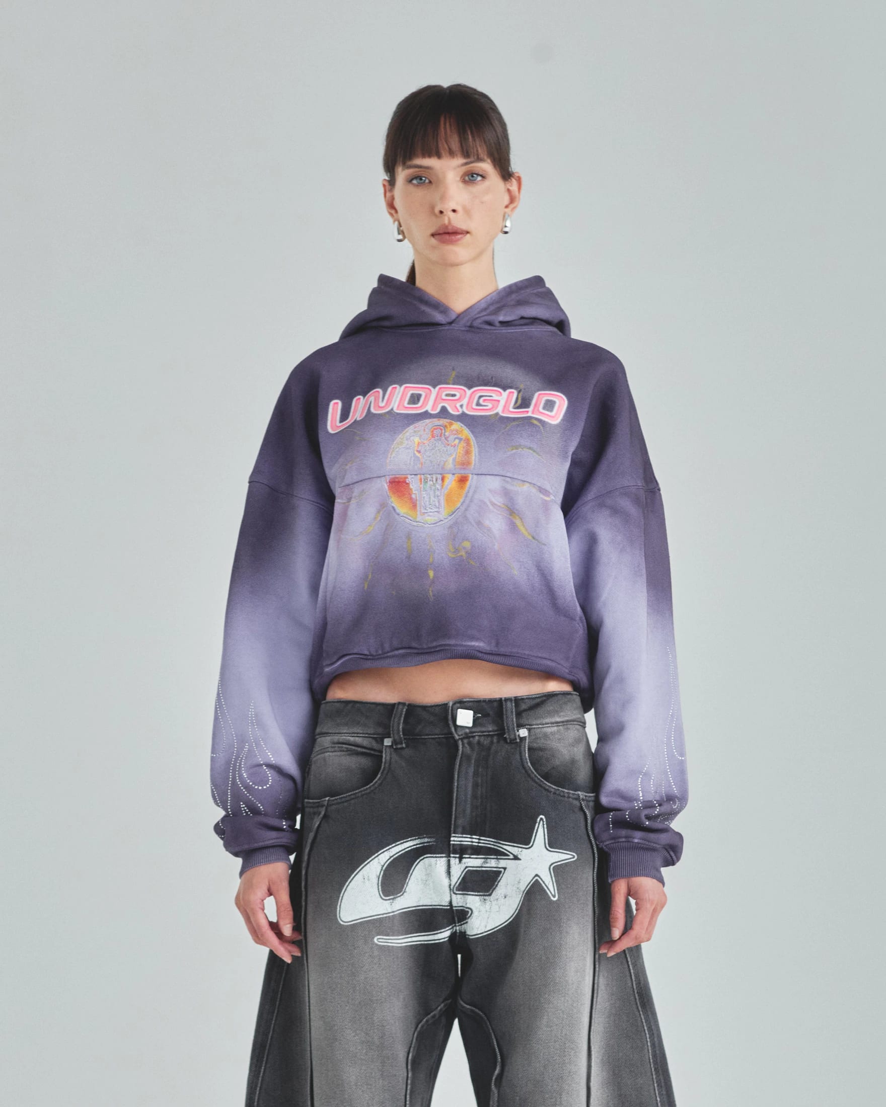 W Act 1 Radiant Boxy Fit Hoodie Faded Purple - imagen 2