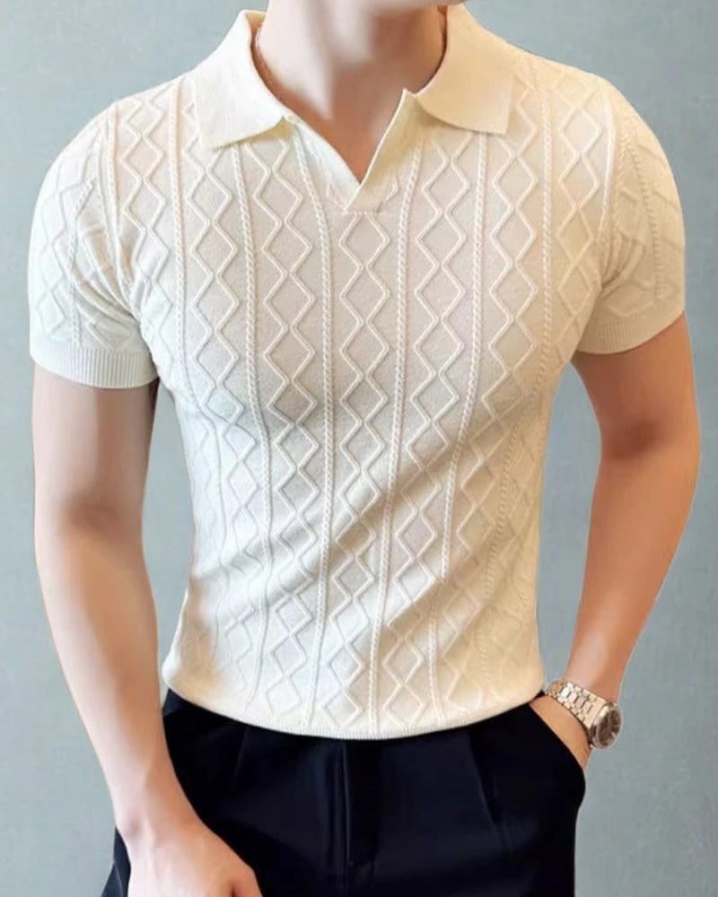 Signature Textured Knit Polo - imagen 2