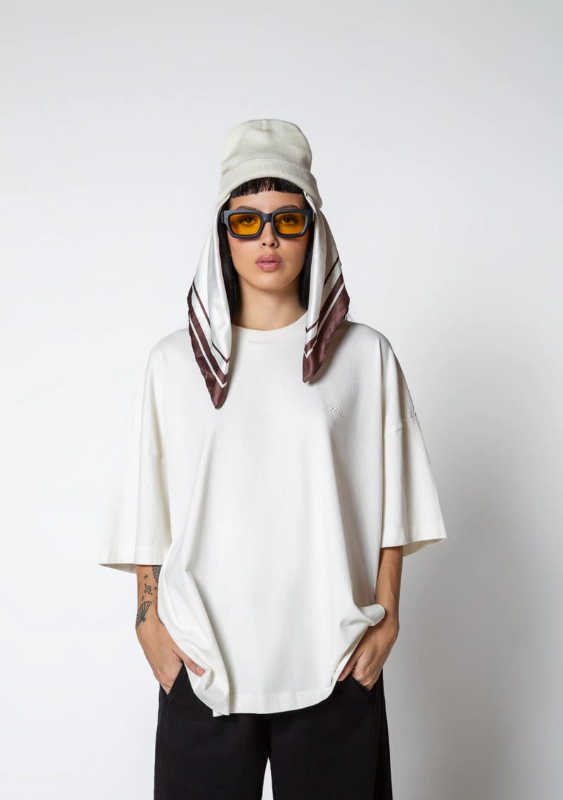 Dopamine cream box fit t-shirt - imagen 2