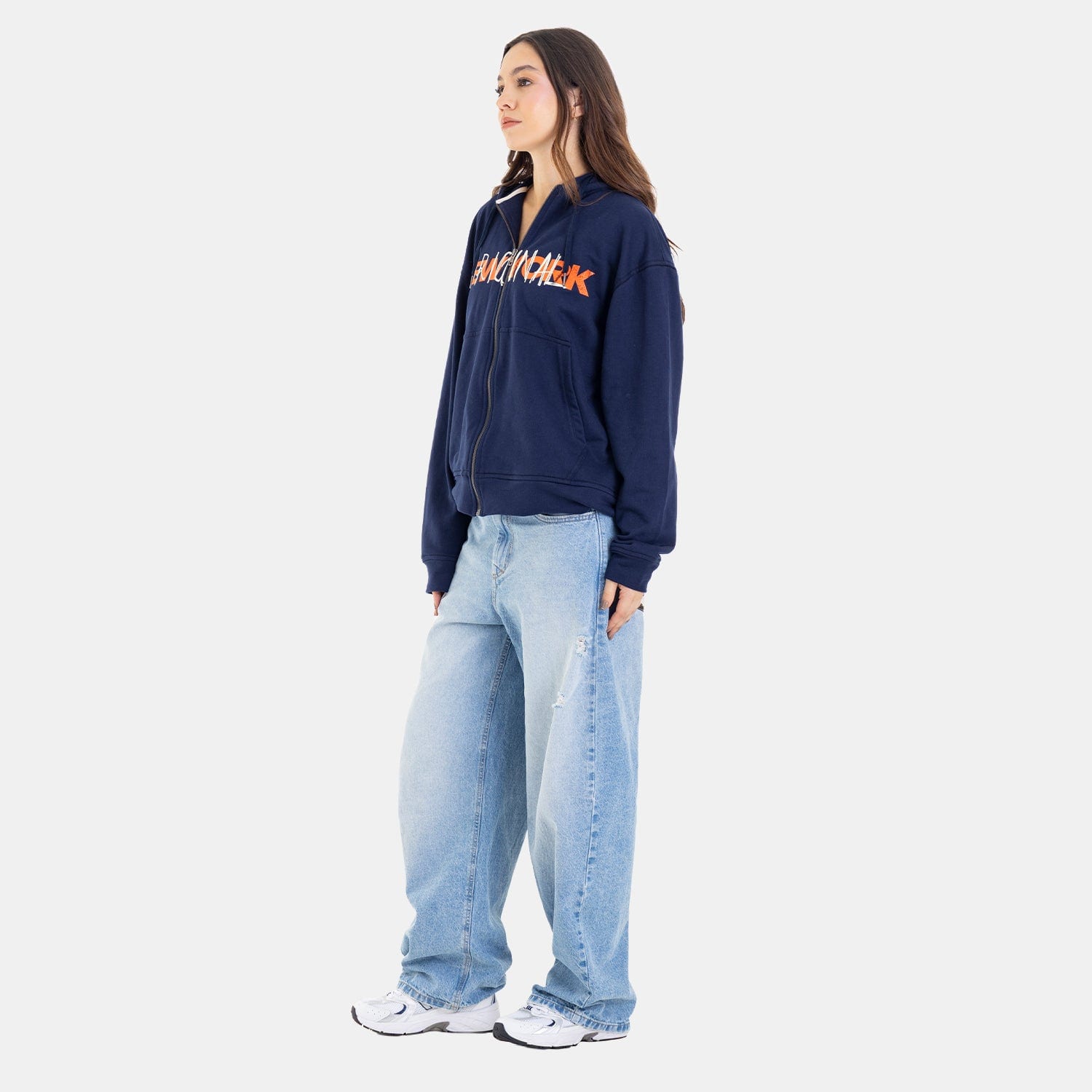 Zip Hoodie Regular Fit Dark Blue - imagen 3