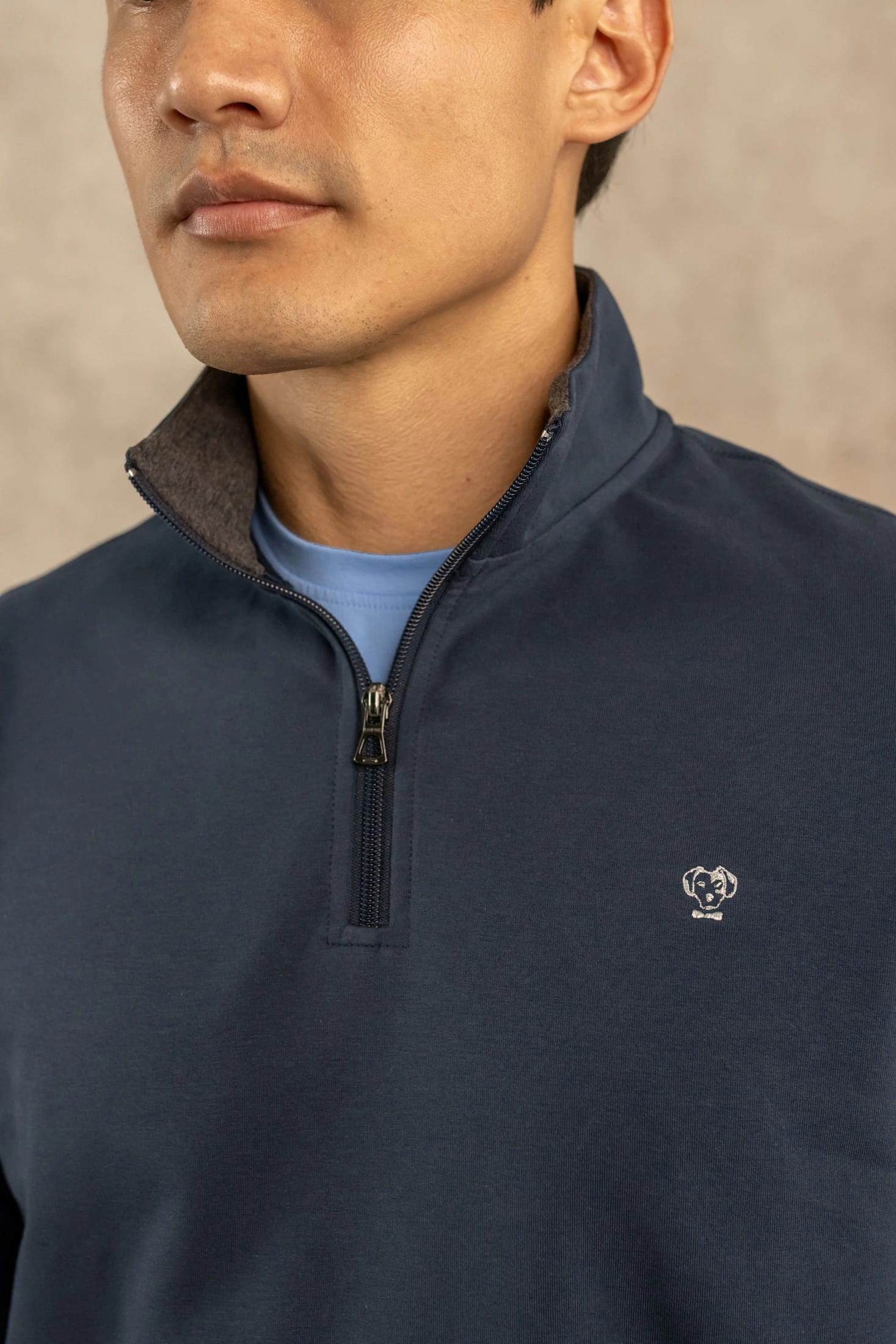 Halfzip Antimanchas Dark Blue - imagen 3