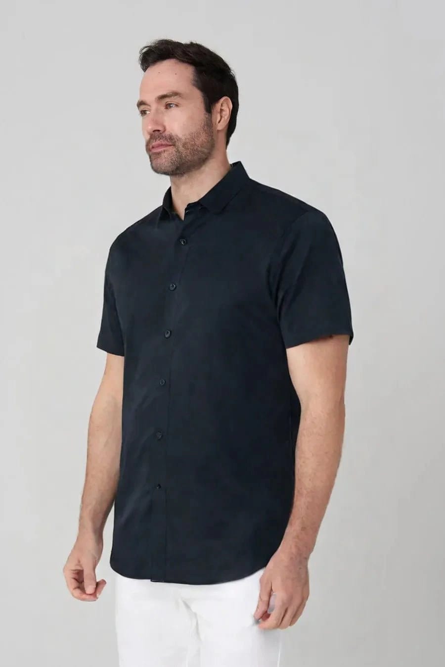 Camisa Manga Corta Efecto Denim Jon Sonen - imagen 1