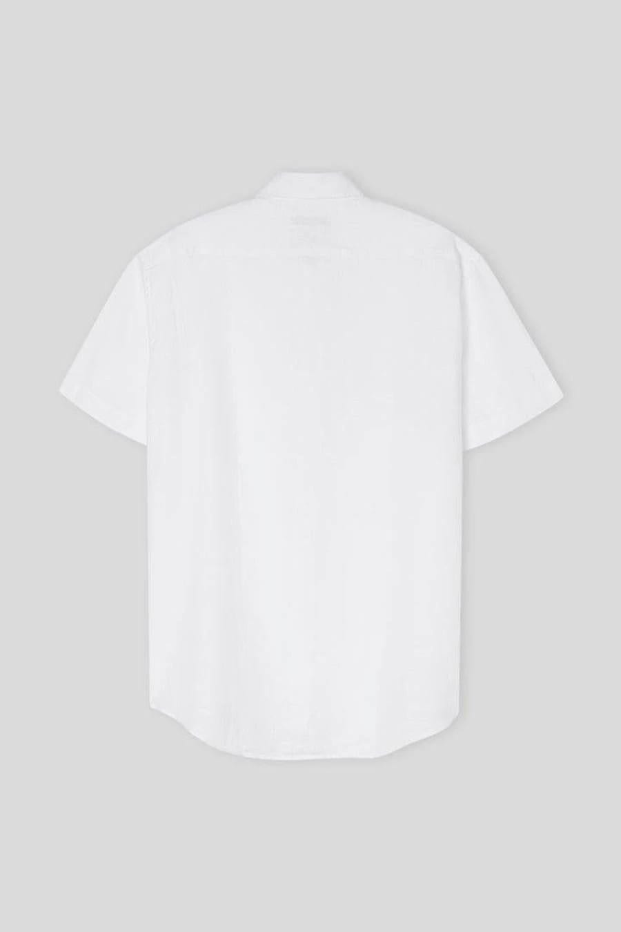 Men's linen shirt white - imagen 2
