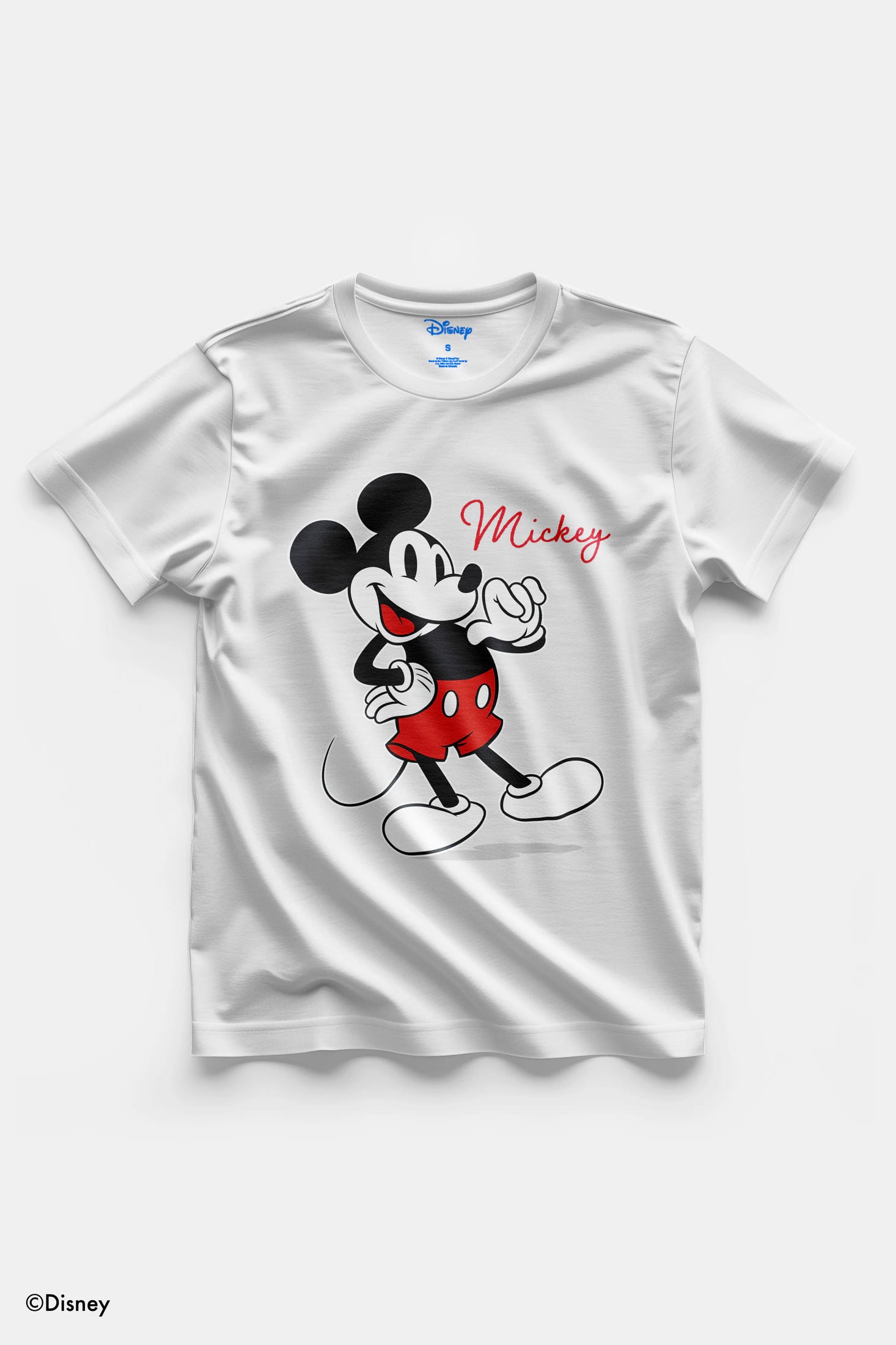 T-Shirt Blanca Mickey Mouse Firma - imagen 4