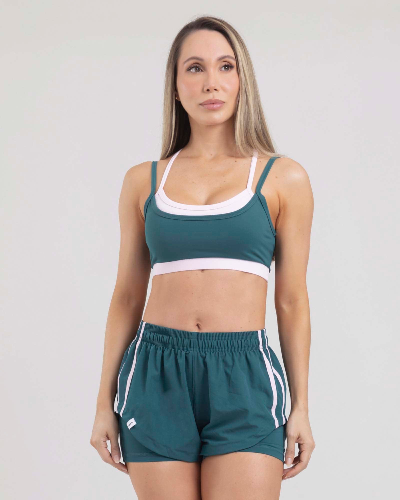 Top sisa verde esmeralda dual glow tropi FIBER - imagen 1