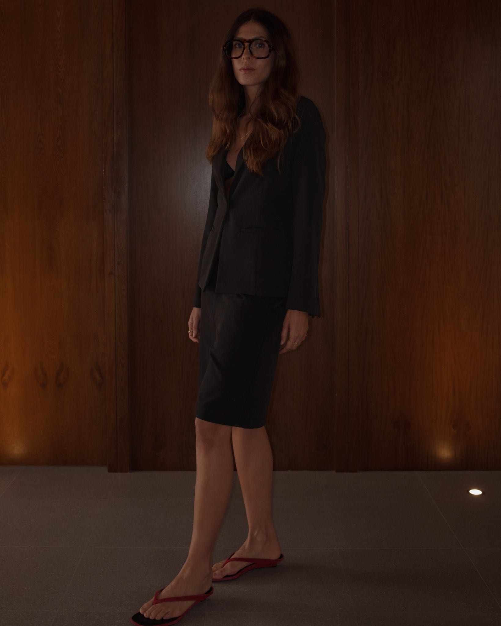 WAIST CLASSIC BLAZER - BLACK - imagen 9