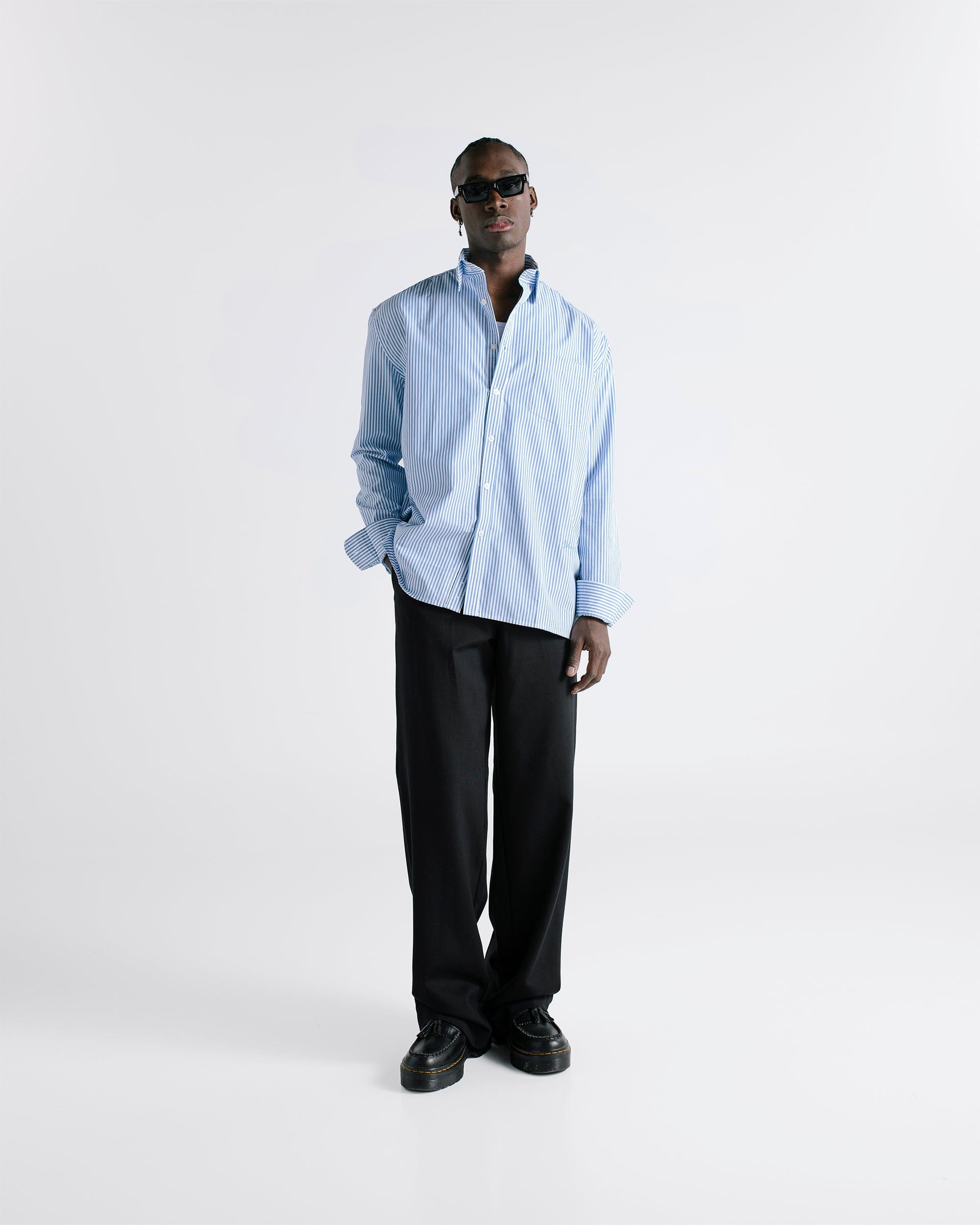 Pinstripe Shirt - Light Blue - imagen 10