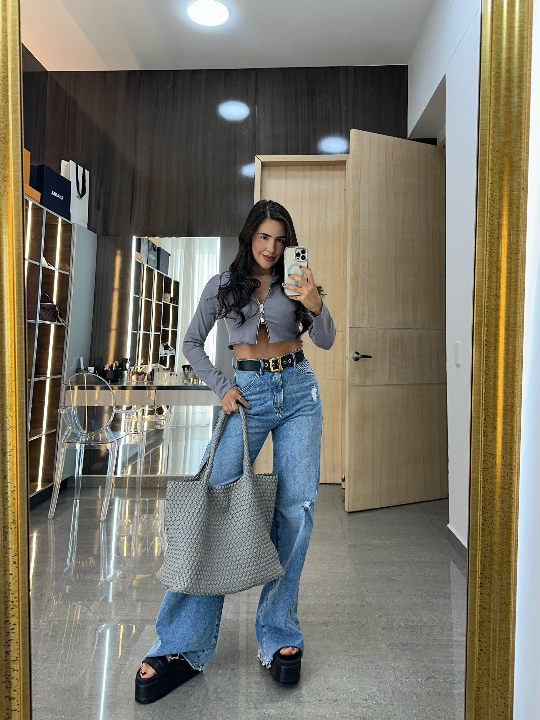 CROP TOP MIA  GRIS - imagen 4