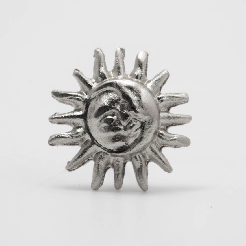Aretes Sol de Rumbo Plateado - imagen 3