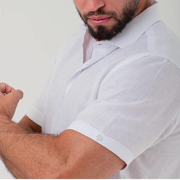 CAMISA MC 100% LINO HOMBRE - imagen 7