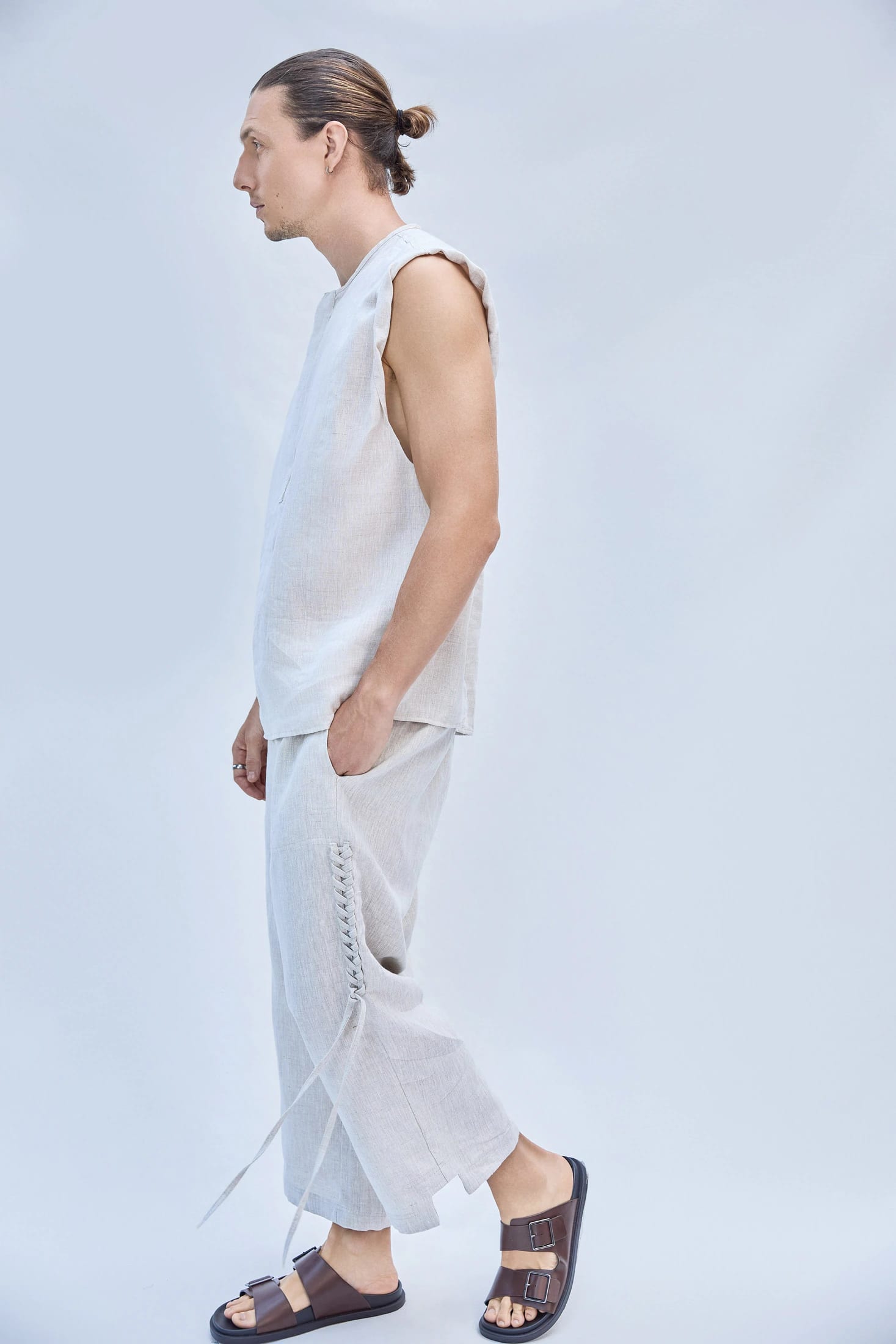 MARGO PANTS UNISEX NATURAL - imagen 2
