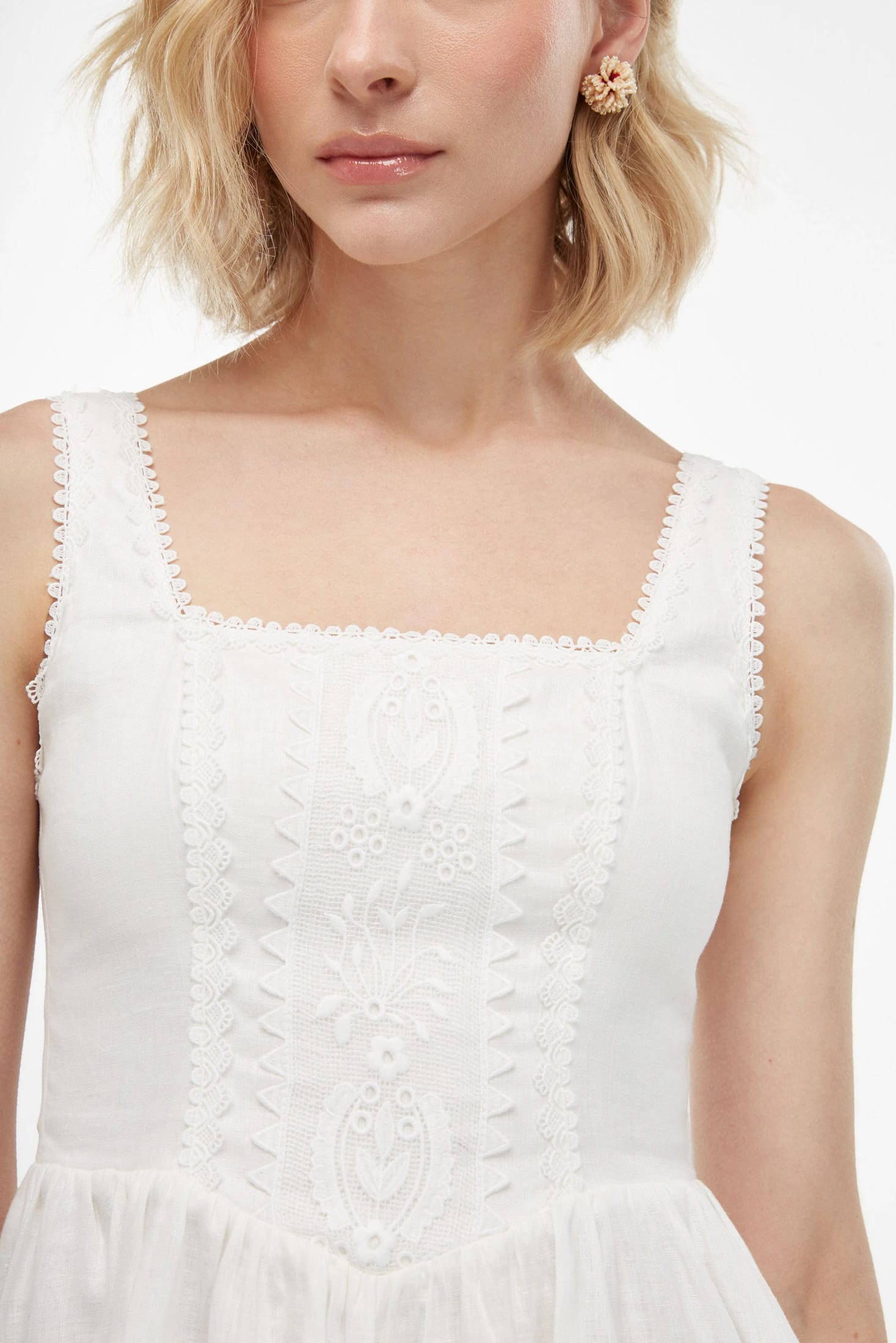 SERENA MINI DRESS WHITE - imagen 5