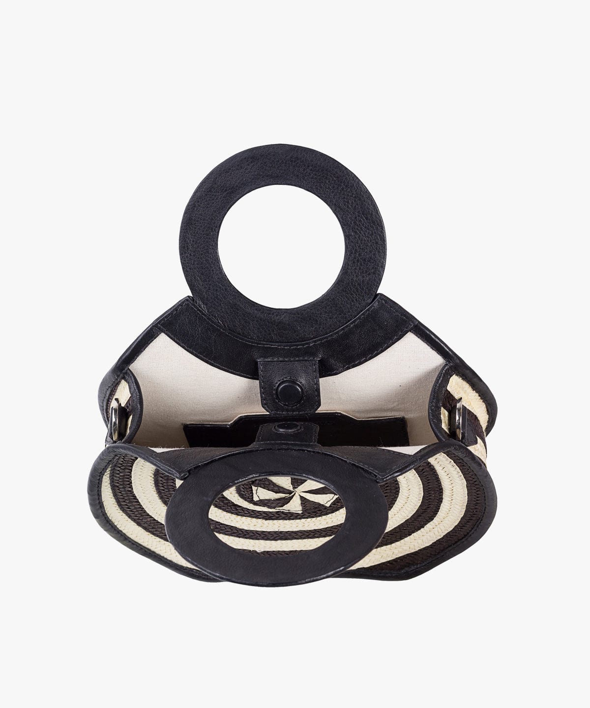 Zenú Mini in Raffia and Leather - imagen 3