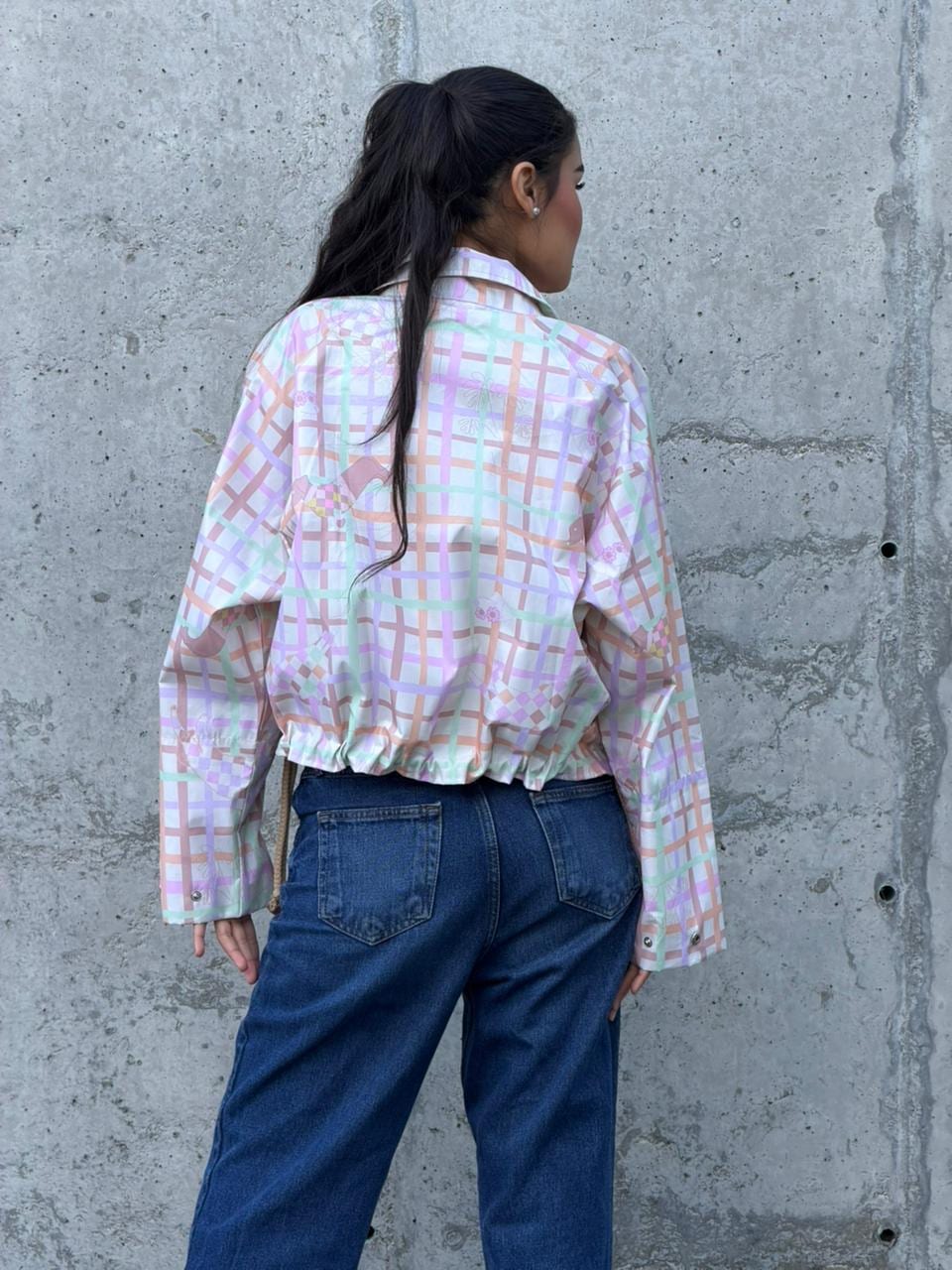 Chaqueta Boxy Crema - imagen 3