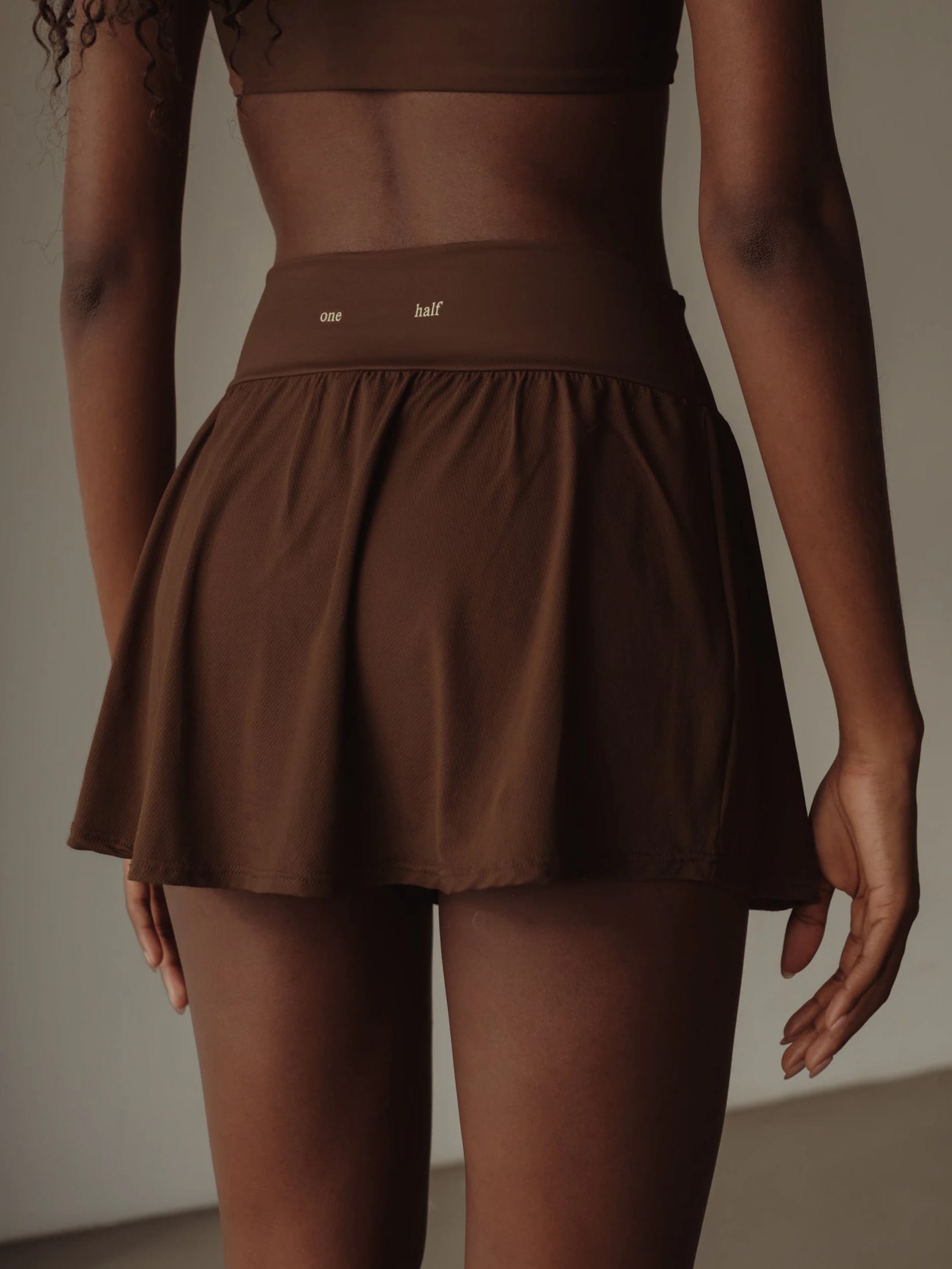 SPORTY MINI SKIRT - SEPIA - imagen 5