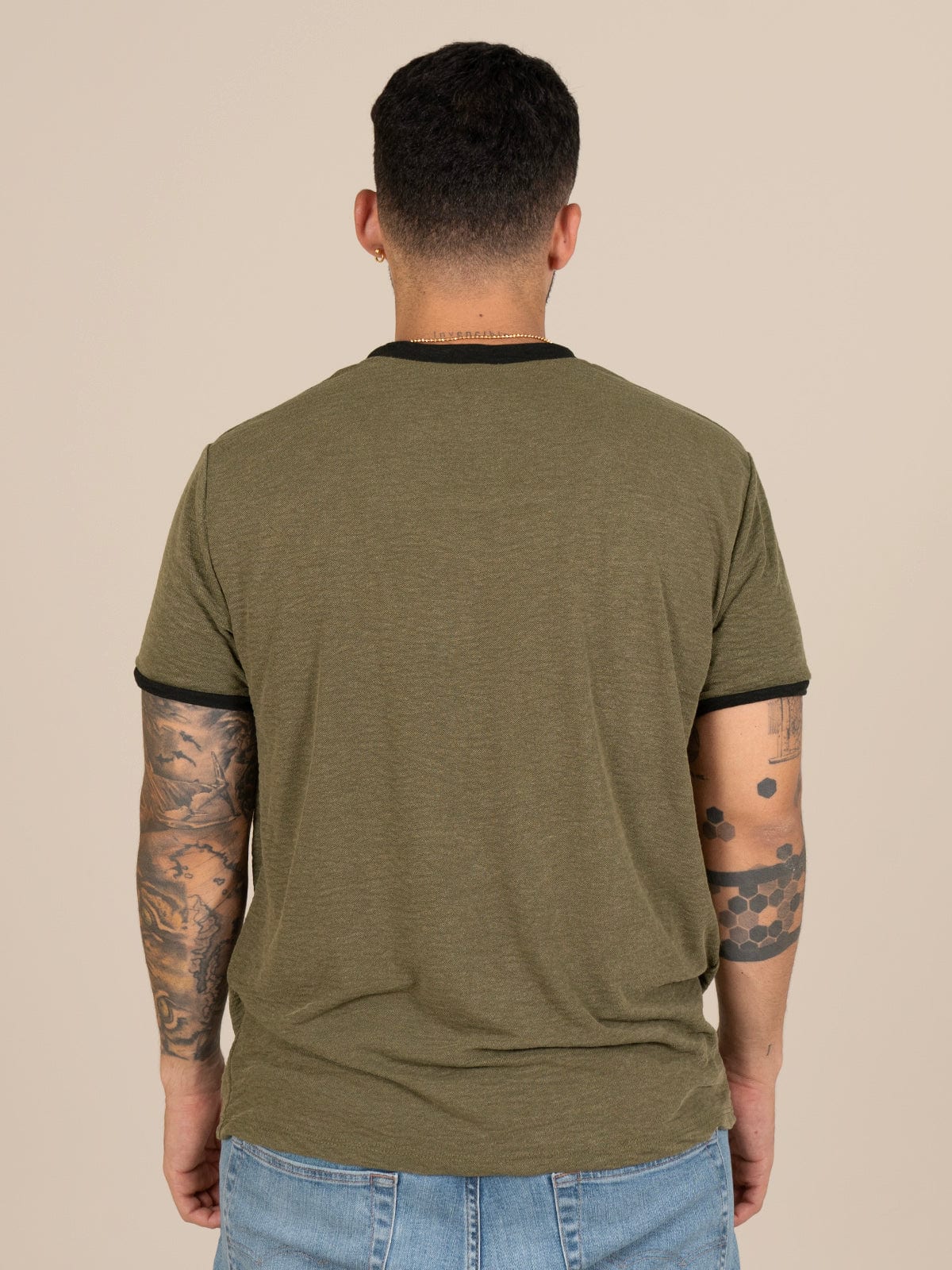 Camiseta hombre slim iza militar - imagen 3