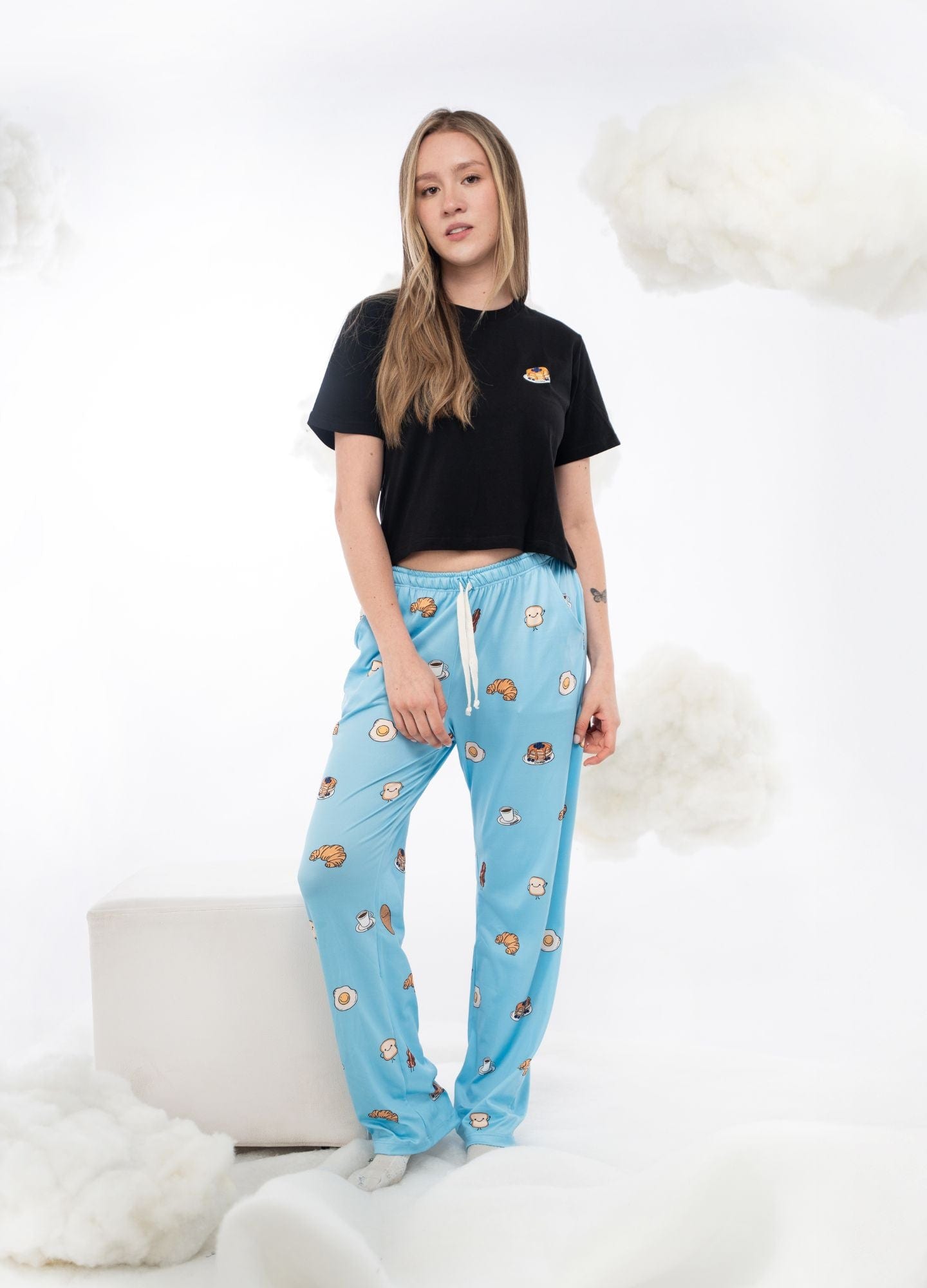 Conjunto Pantalón Desayuno - Celeste - imagen 1