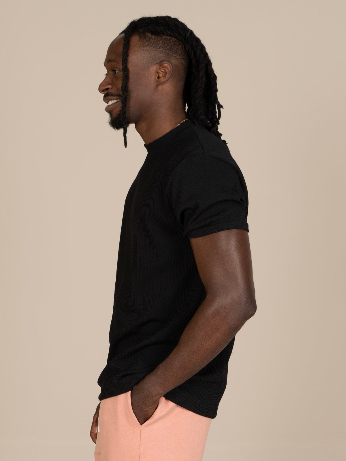 Camiseta atenas slim negra - imagen 4