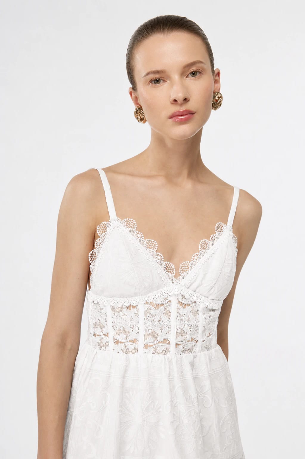 AMARELLE MINI DRESS WHITE - imagen 4