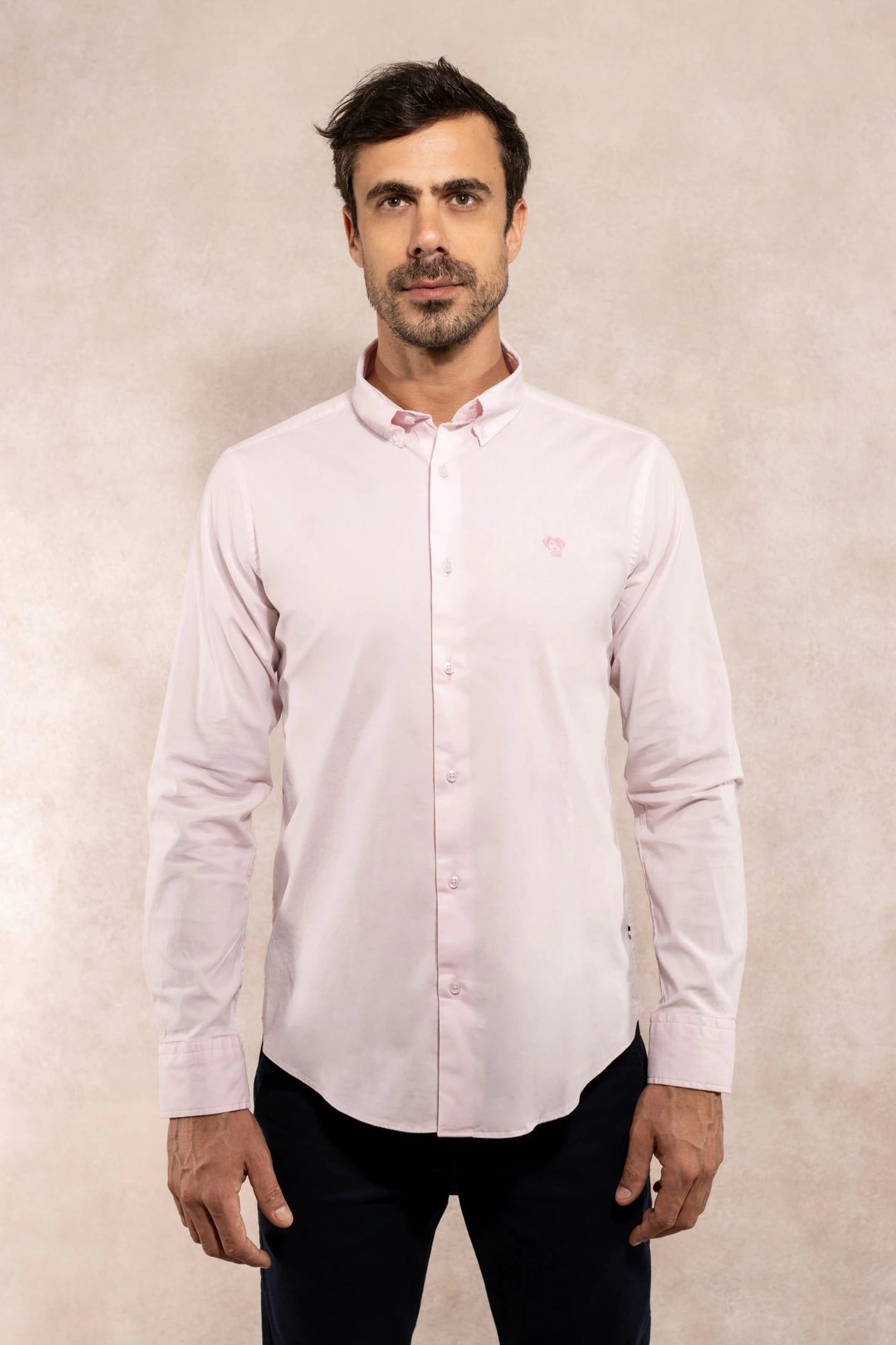 Camisa Antimanchas Popelina Baby Pink - Talla Regular - imagen 1