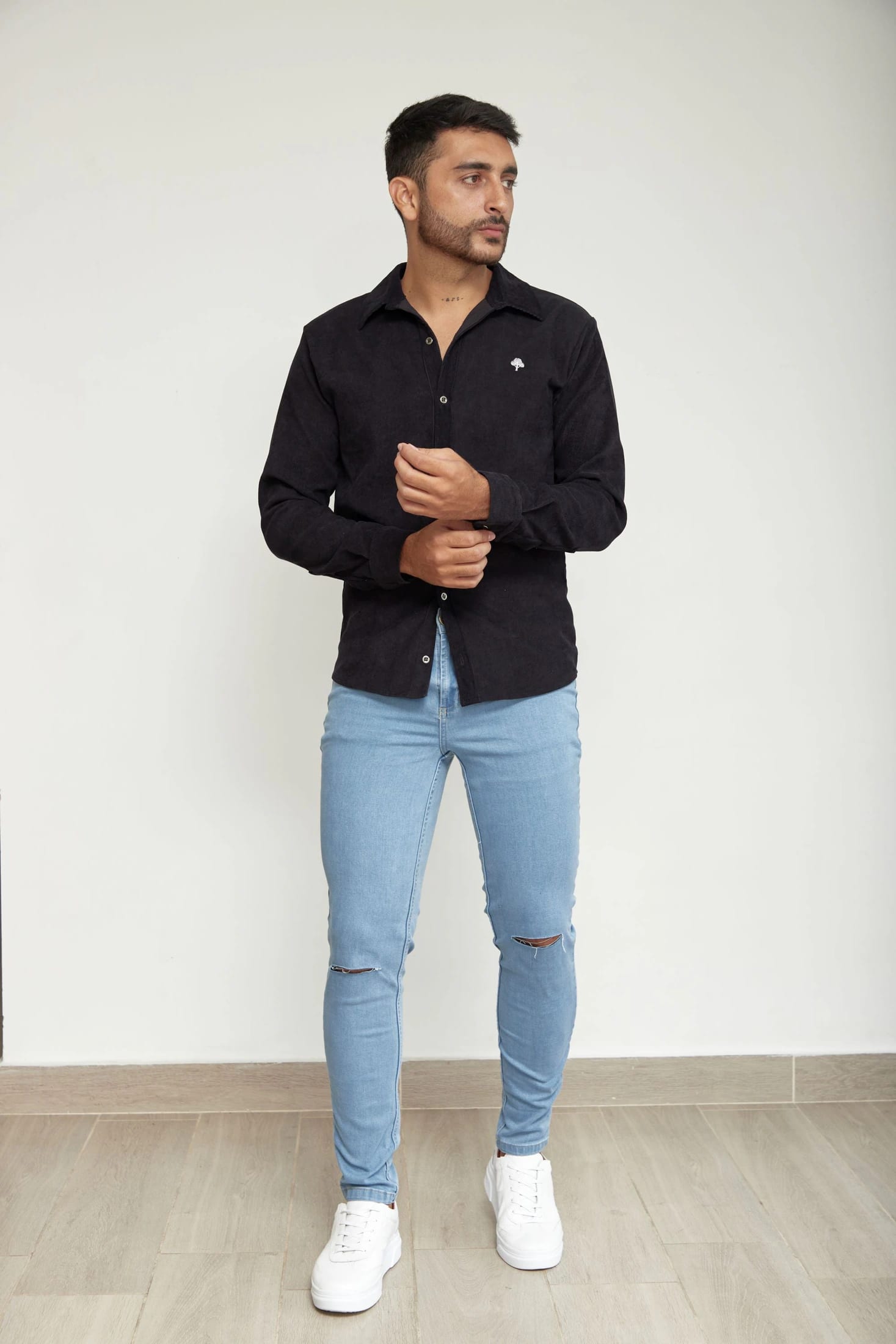 Camisa Clasica Pana Azul - imagen 5