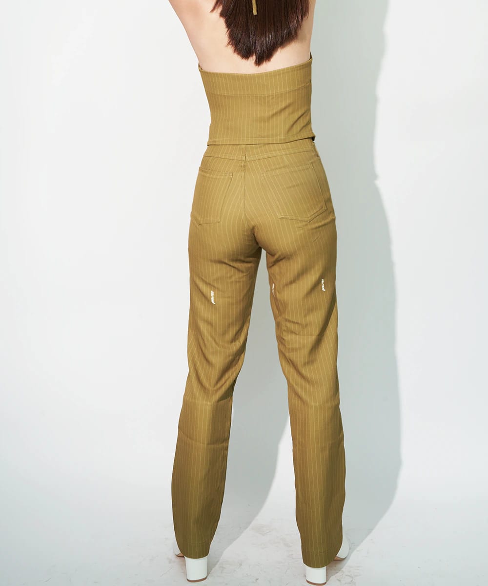 Howdy Pants in Green Pinstripe - imagen 3