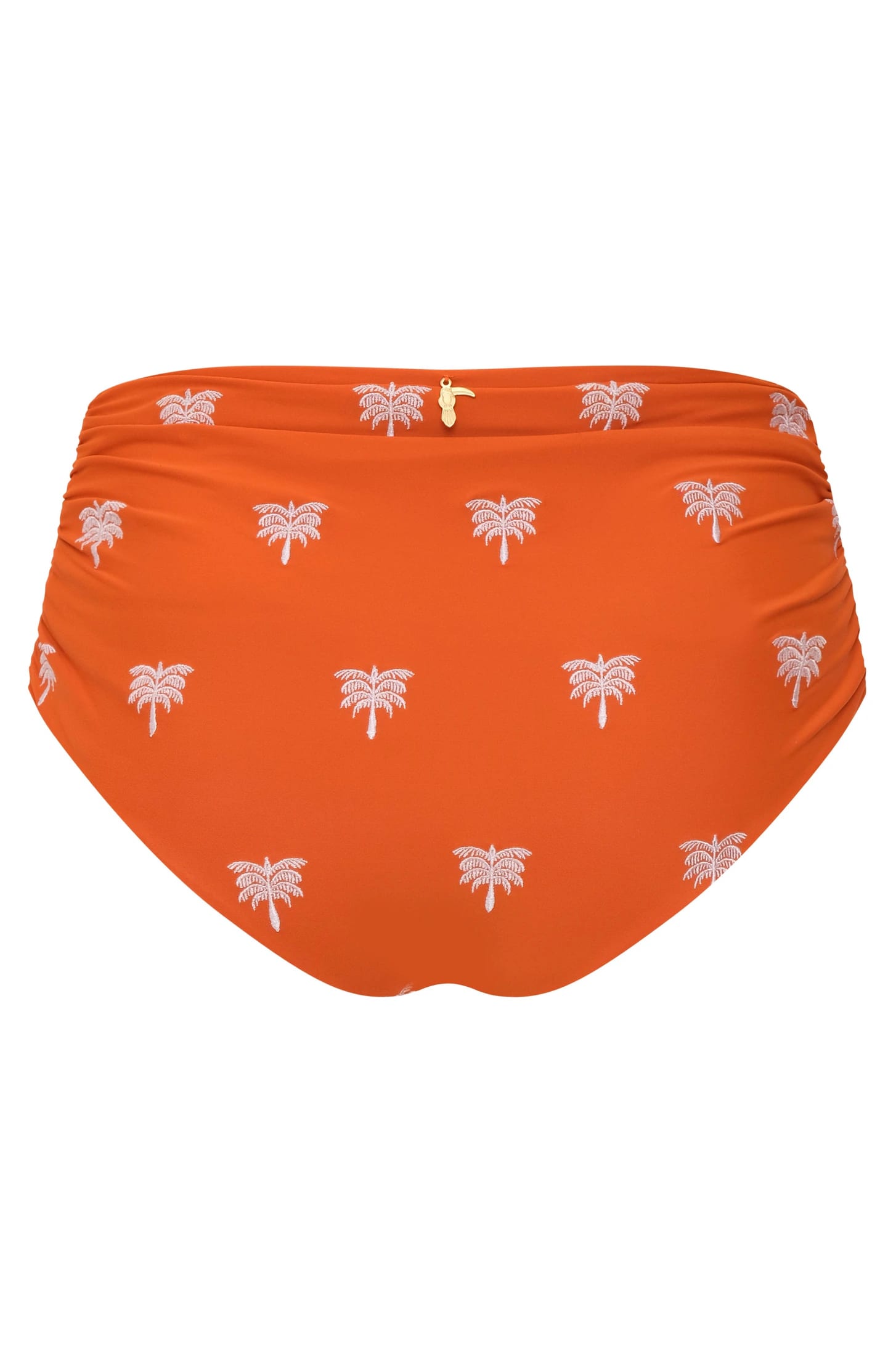 Victoria Embroidered Bottom / Orange Lilac Polka Palms - imagen 4