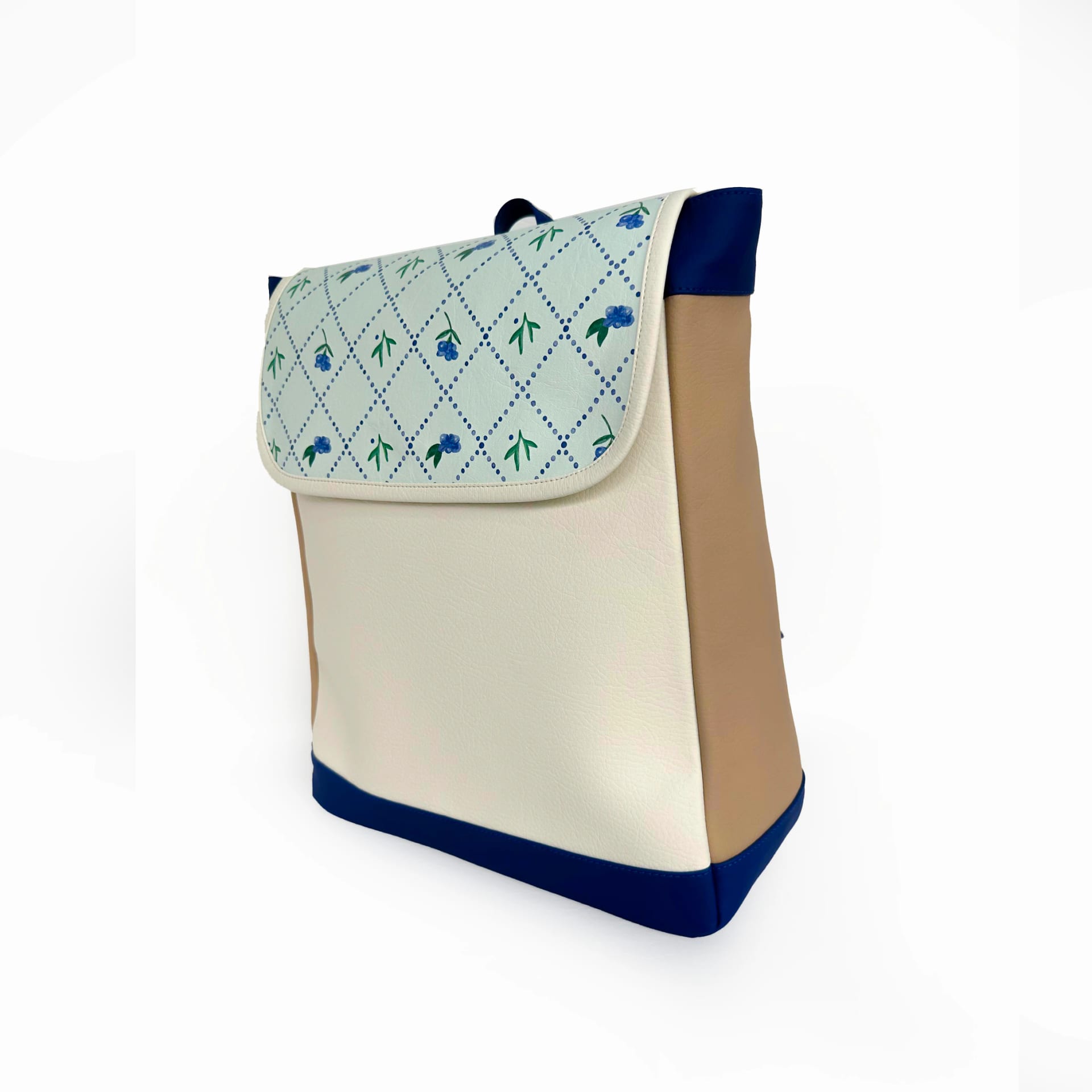Morral Para PC Azul Con Beige Dessert Time - imagen 2