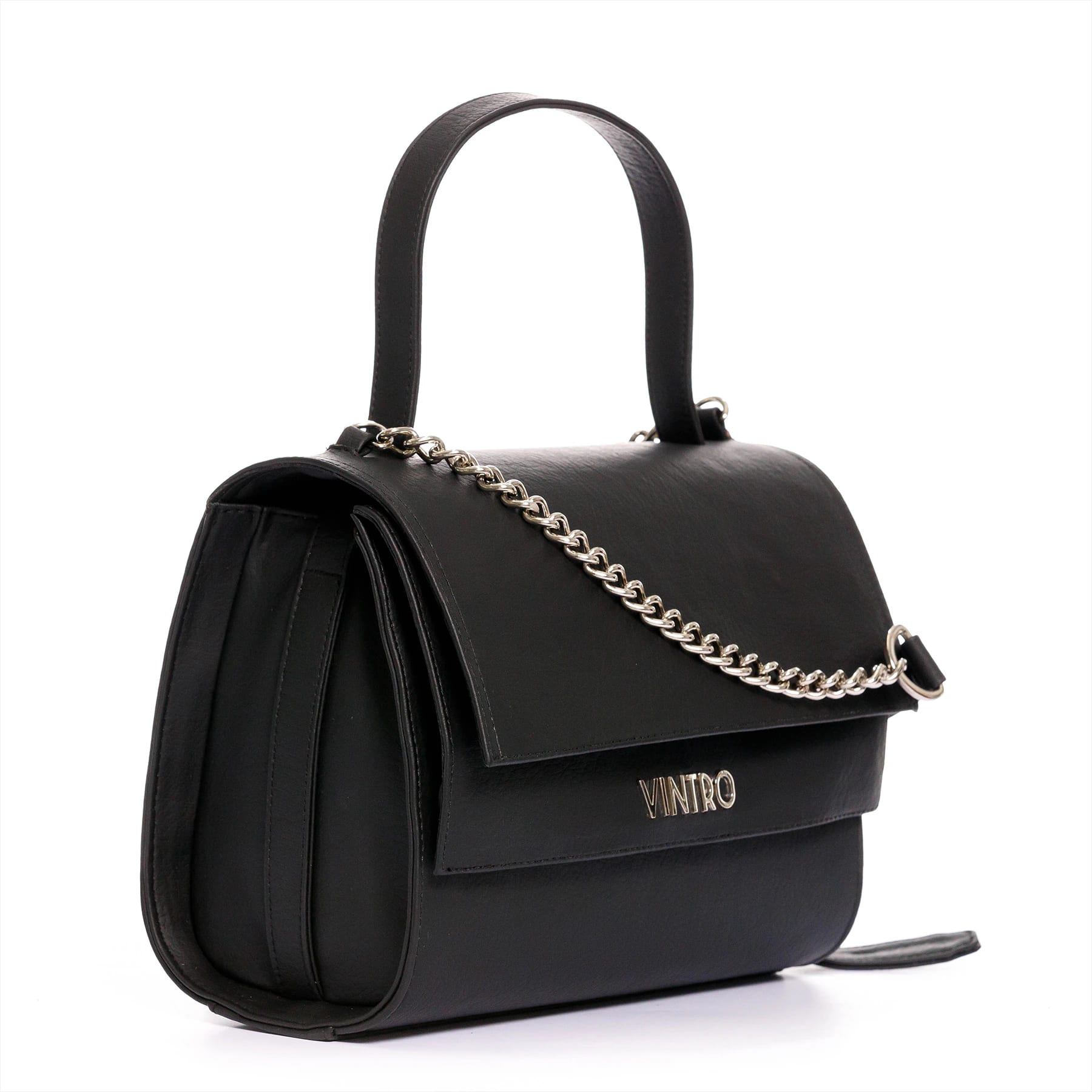 Cartera Para Mujer Dandy Negro Con Cargadera En Cadena - imagen 2