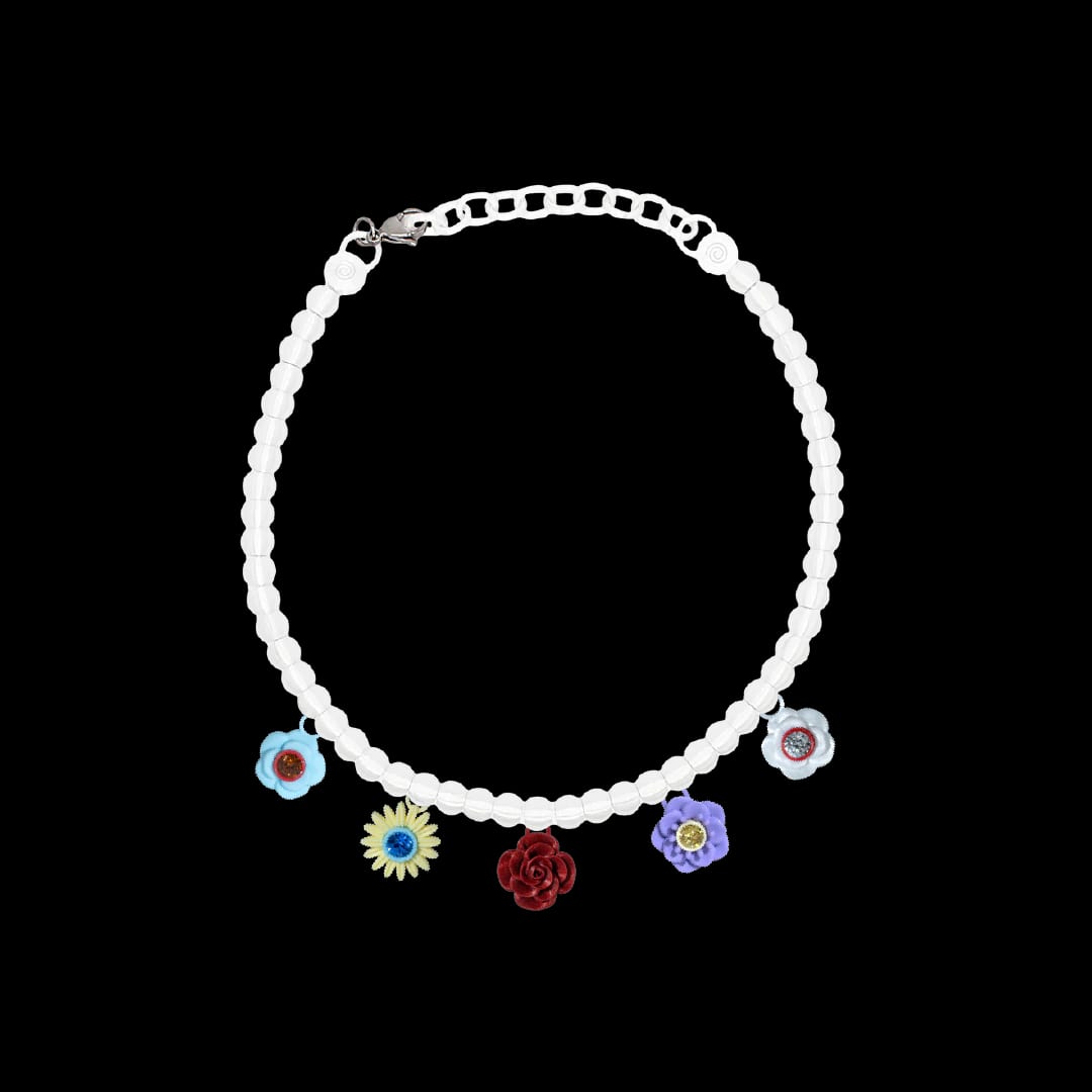 COLLAR BOUQUET CON CADENA DE PERLAS - imagen 1