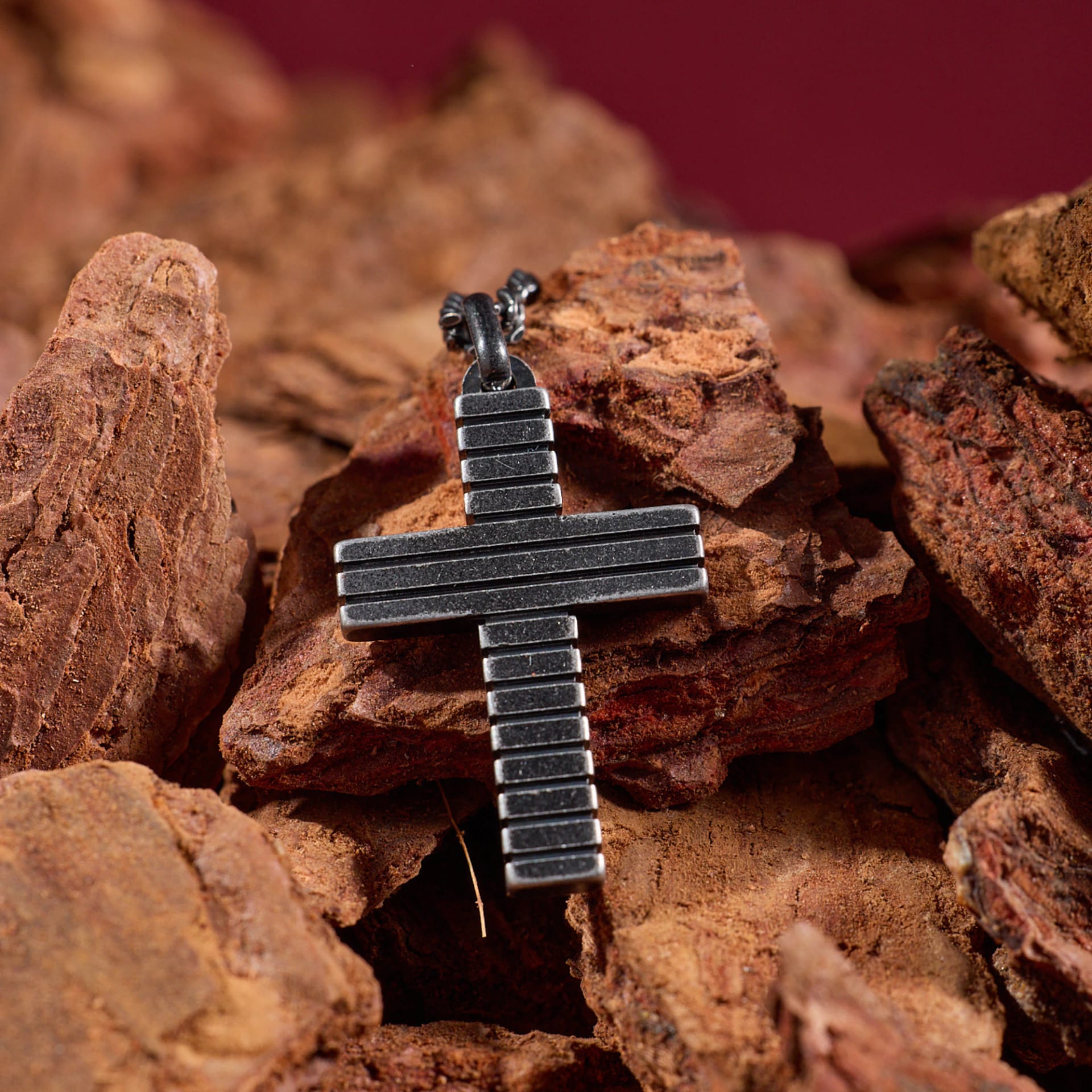 Collar Grooved Cross - imagen 2