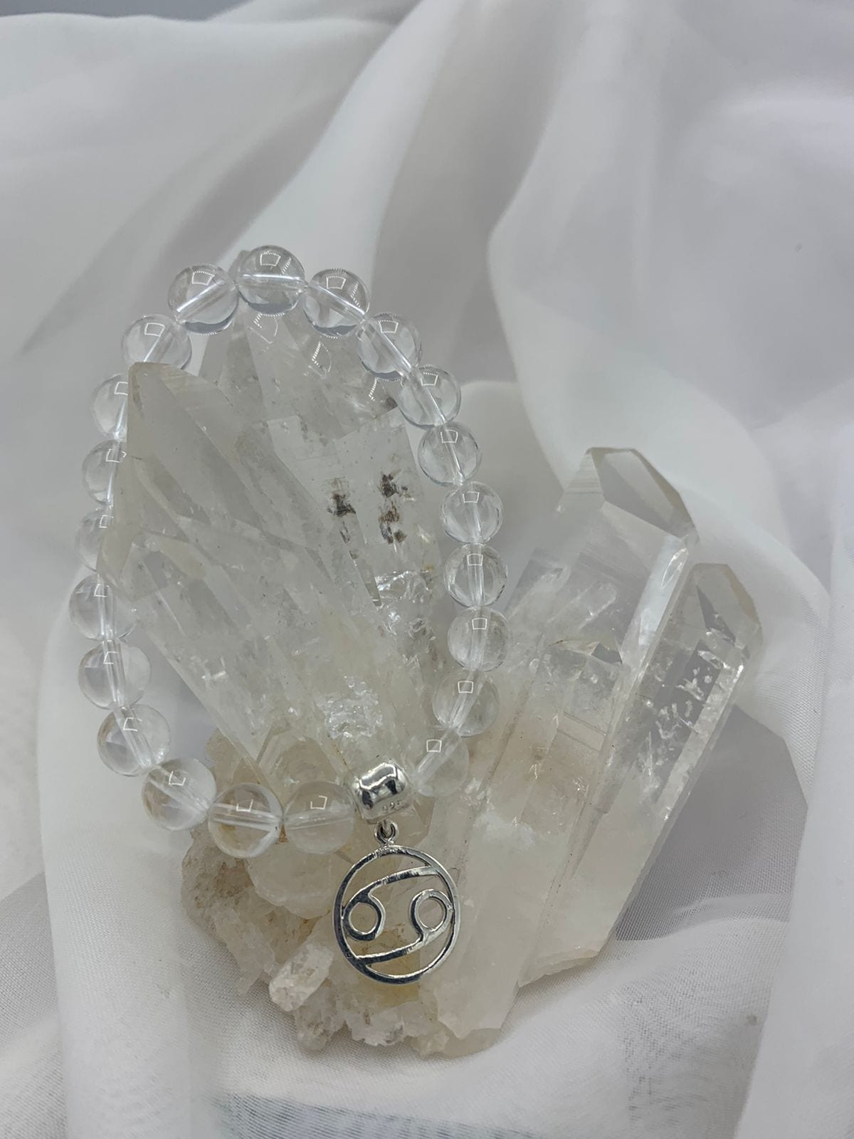 Pulsera Cuarzo Transparente dije Libélula M - imagen 3