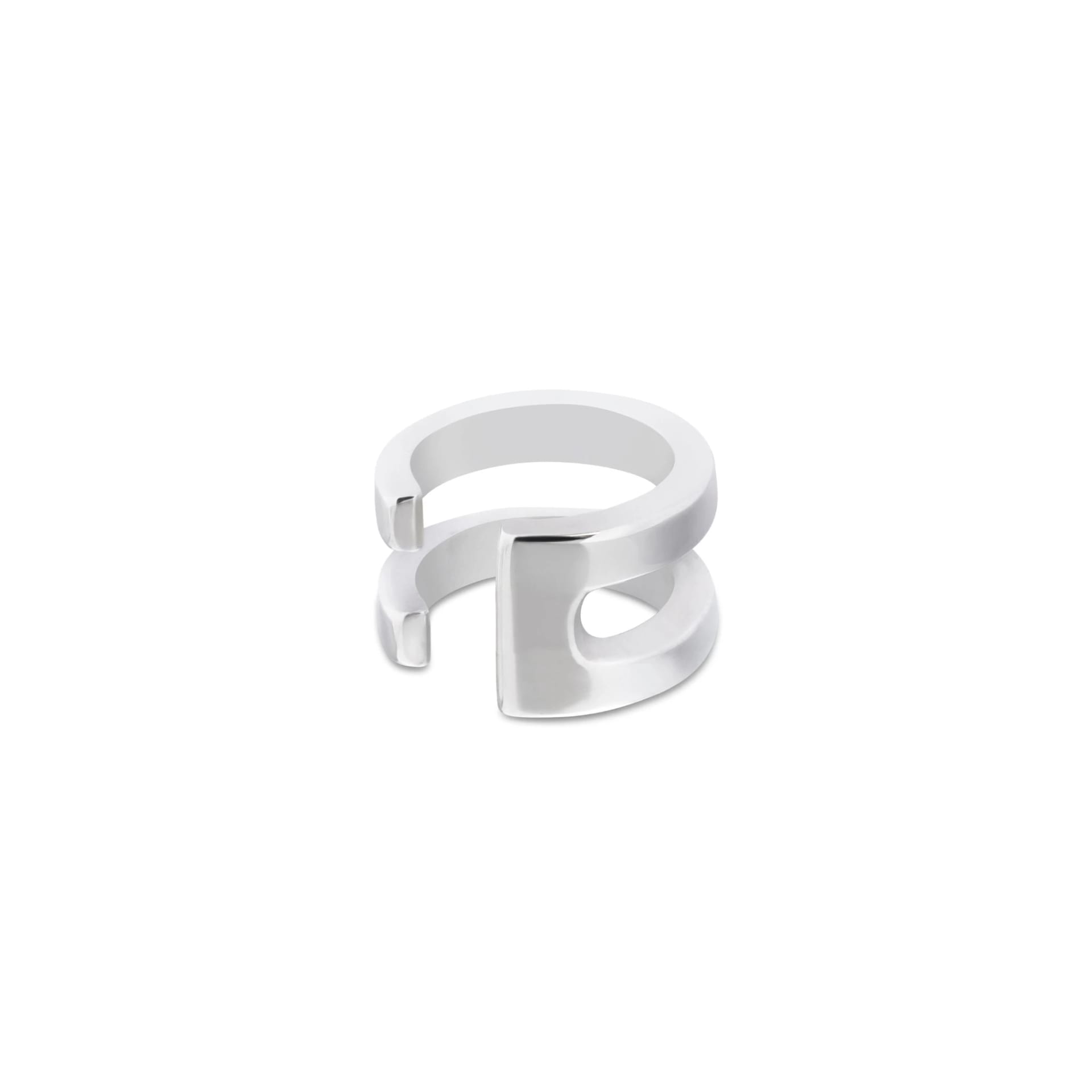 DOUBLE | EARCUFF EN PLATA 950 - imagen 2