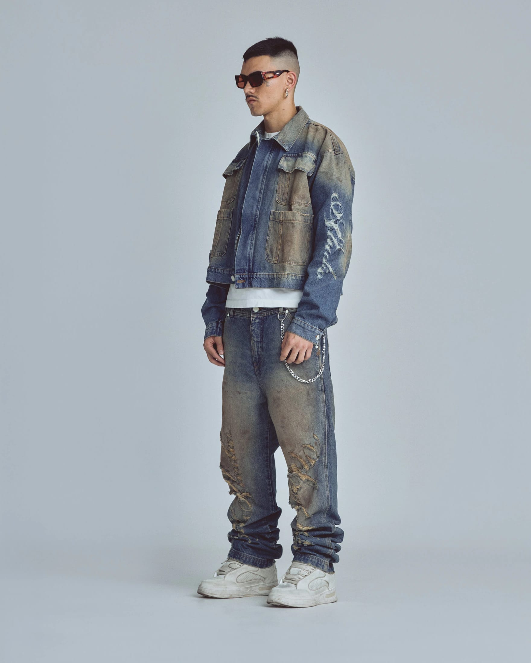 Stardust Undgld Studio Boxy Fit Jacket Mechanic Blue - imagen 5