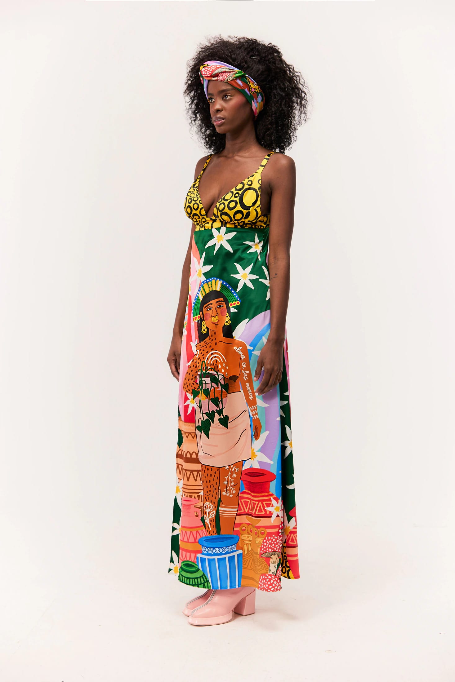 Vestido Ritual / Estampado Alma de Barro - imagen 2