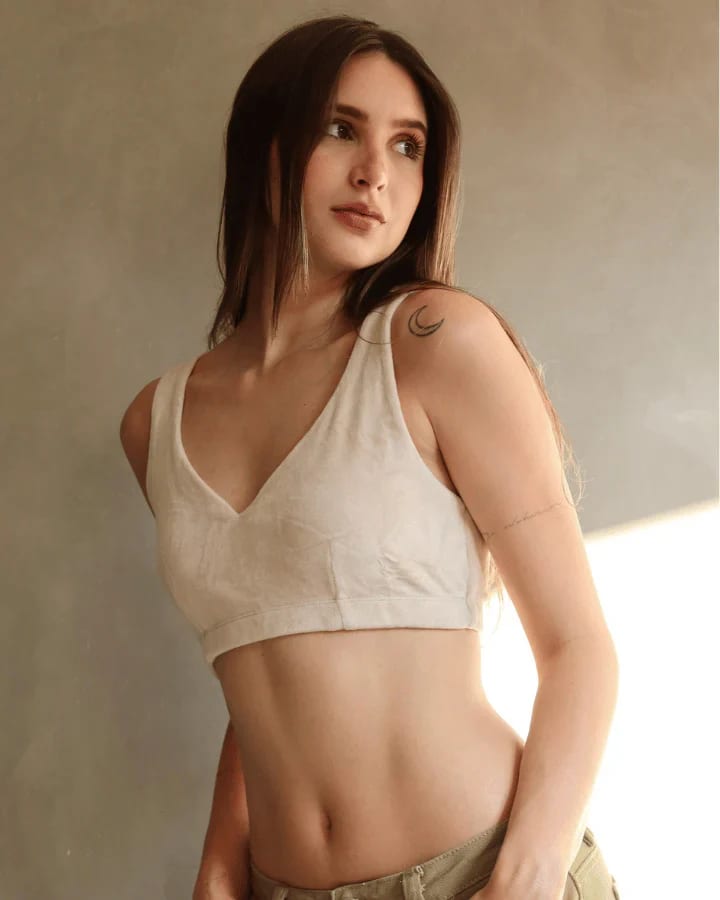 TOP TERCIOPELO AURA NUDE - imagen 2