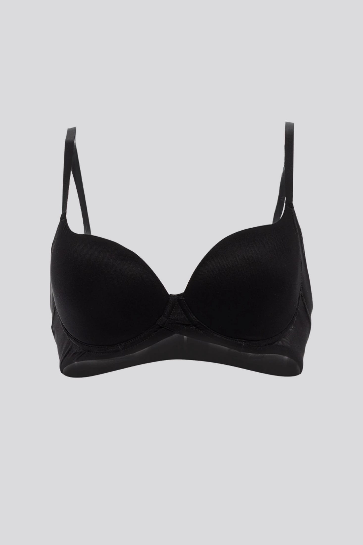 BRASIER CON COPA Y ARO INVISIBLE ULTRA COMODO ALMA LIMPIA NEGRO - imagen 2