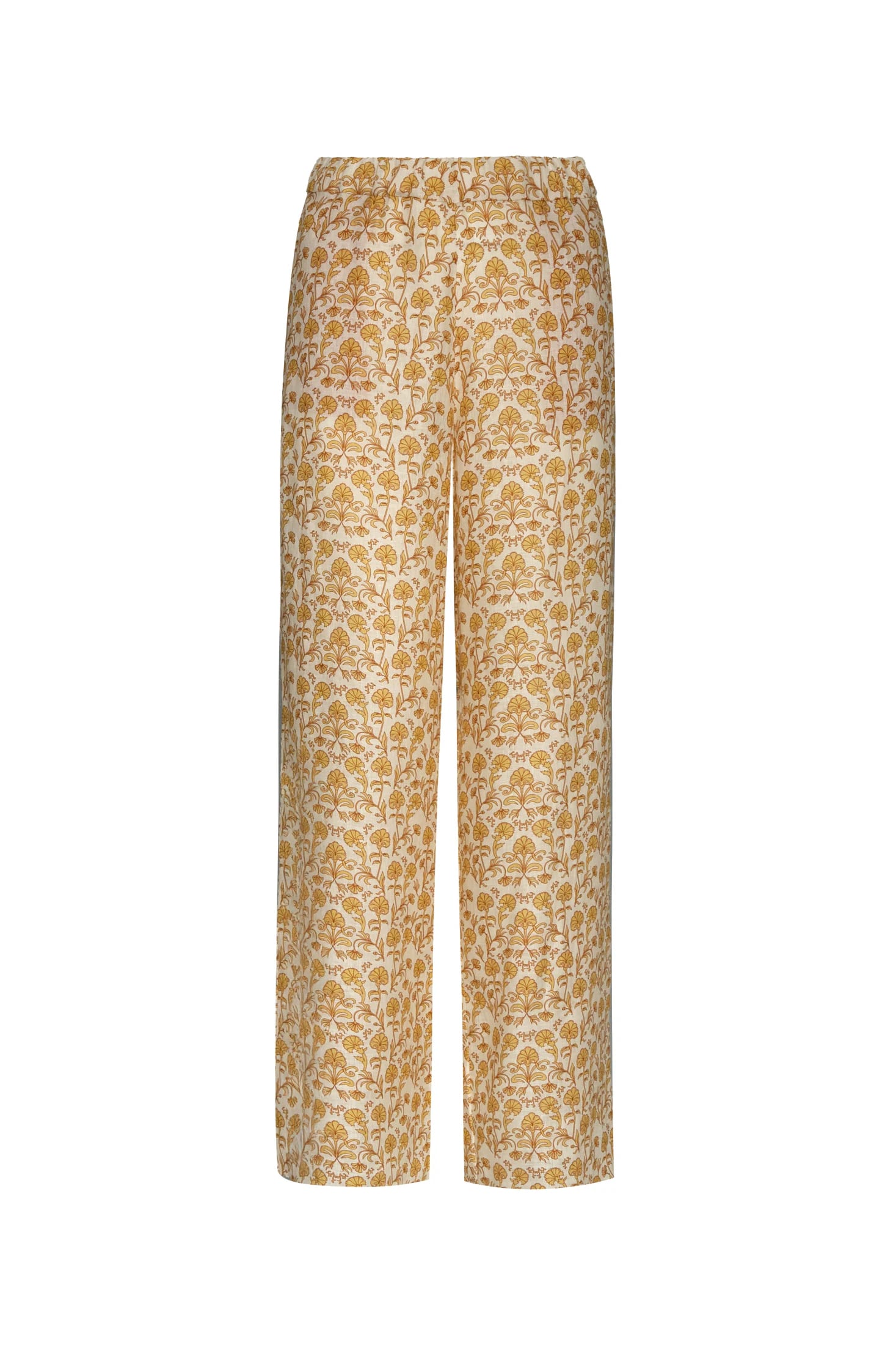 San Benito Linen Pants / Yellow Flowers - imagen 7