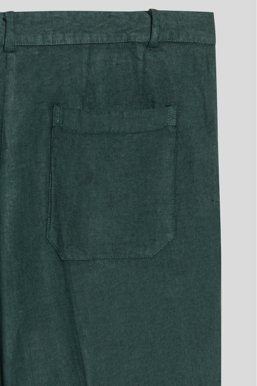 Men's linen pants dark green donato - imagen 3