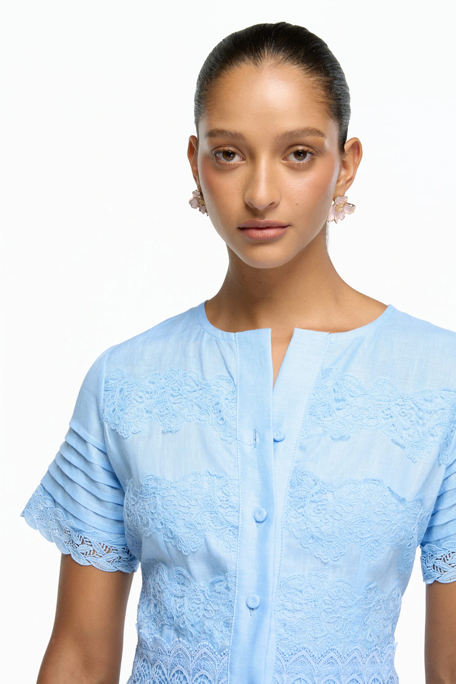 CHLOE MINI DRESS BLUE - imagen 2