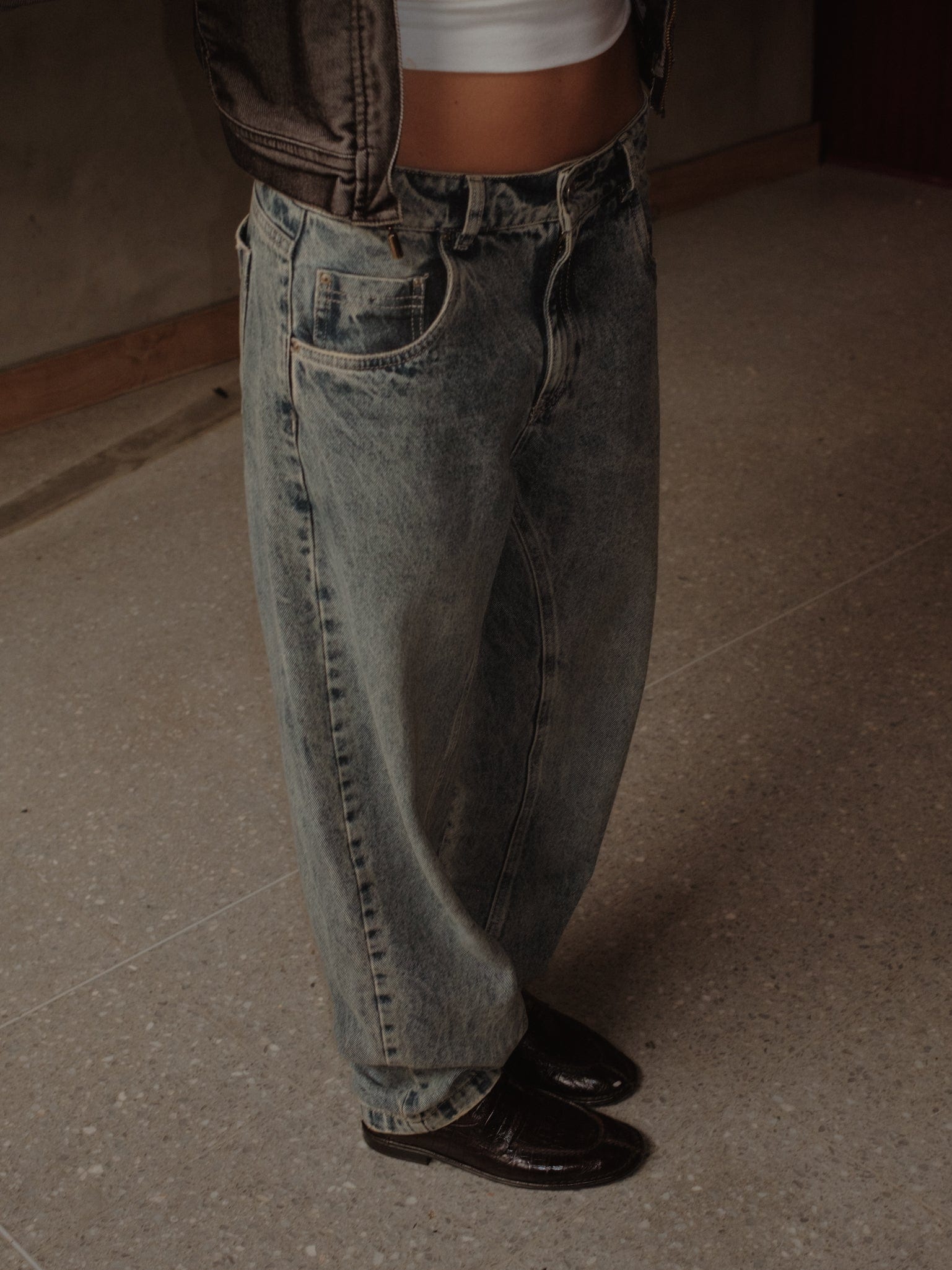 LONG BARREL JEAN - SUNBLEACHED - imagen 4