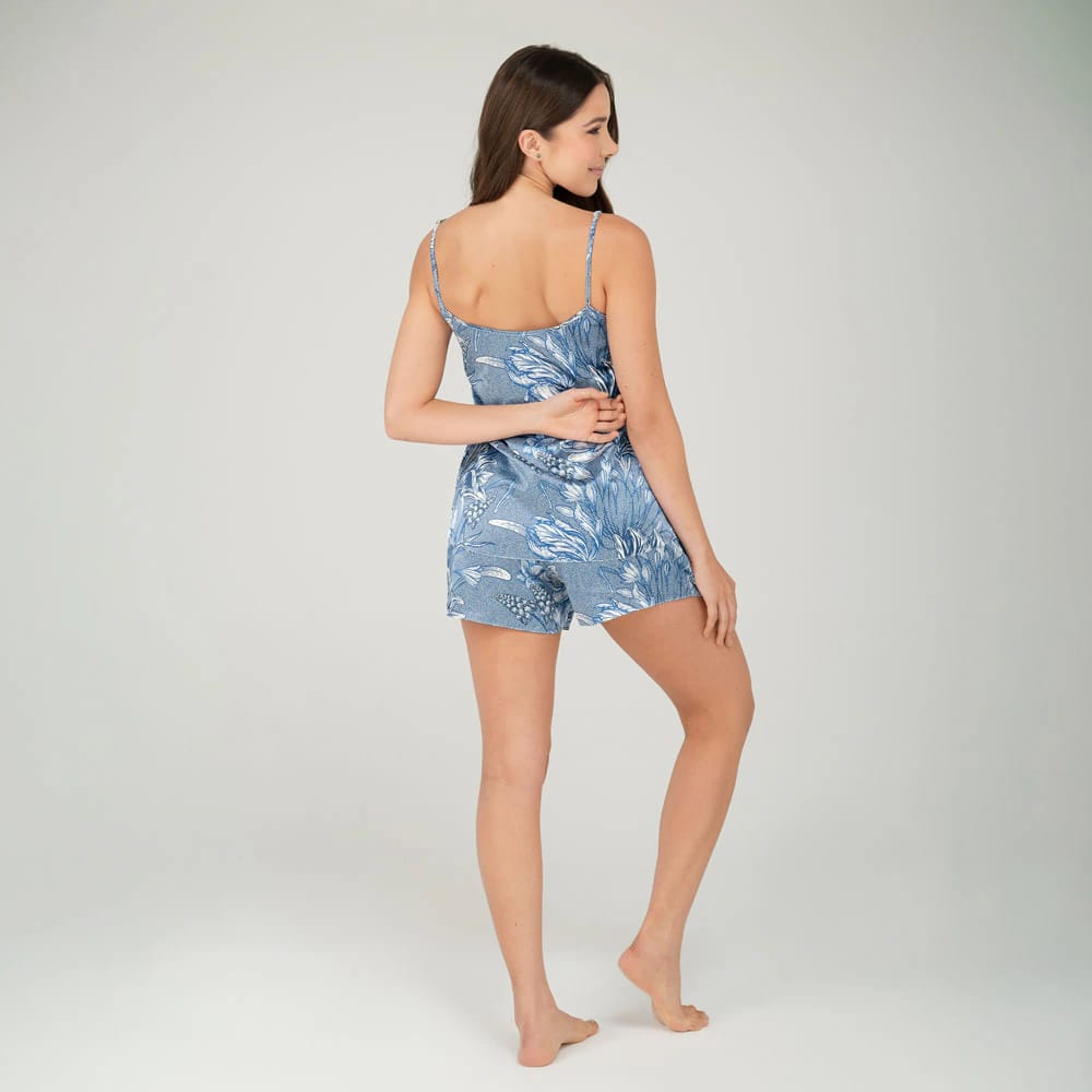 Short Satin Corto Estampado Denim. - imagen 2