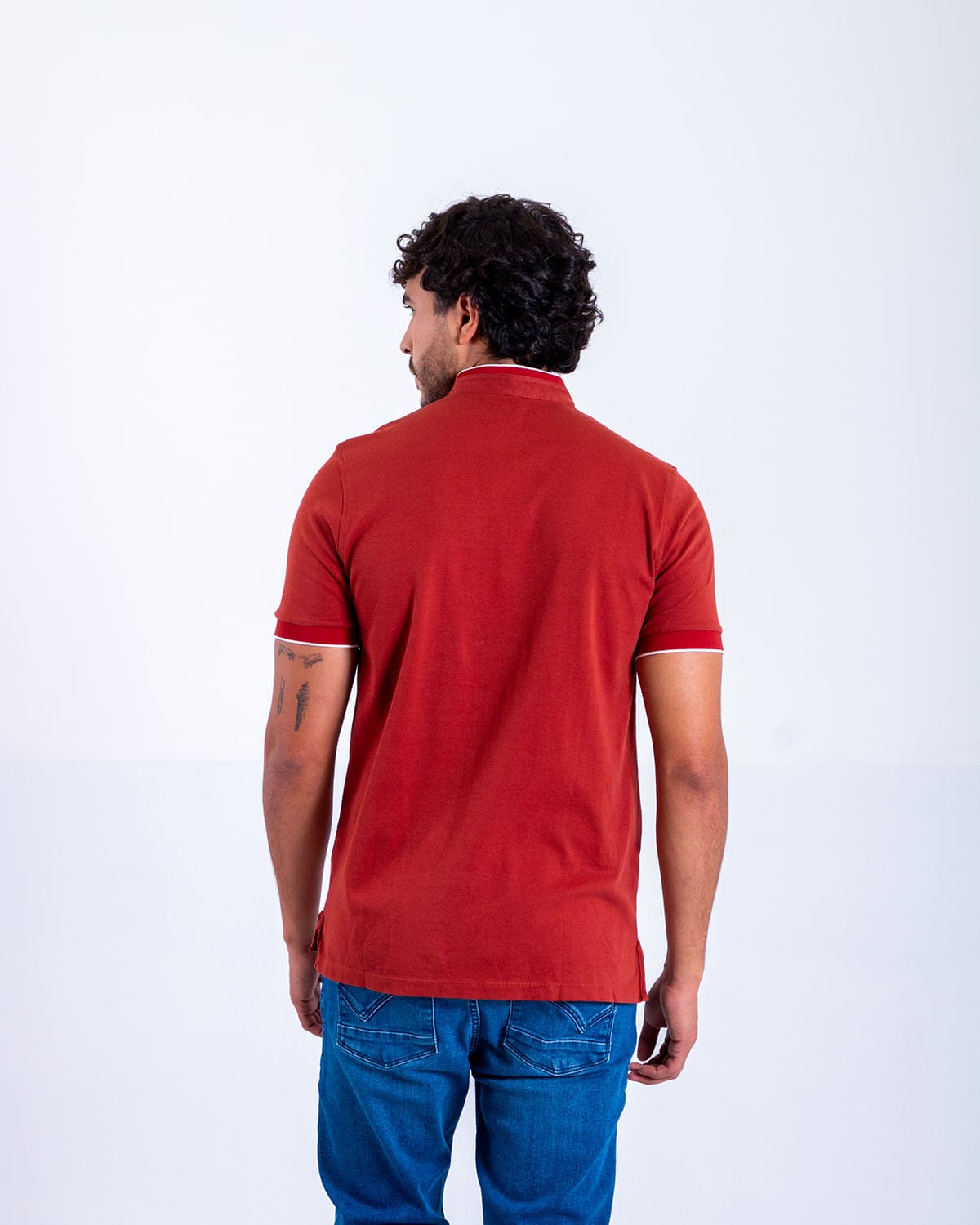Polo terracota para hombre - imagen 3