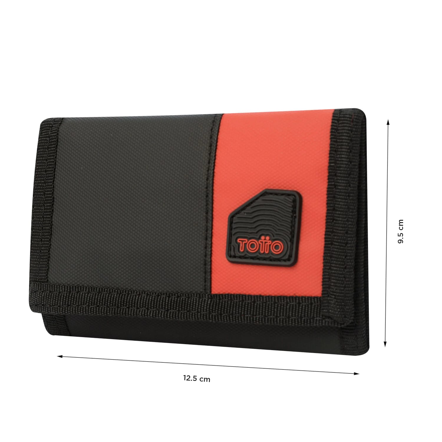 Billetera Contrast Qui con RFID Blocker Negra/Roja Mediana - imagen 2