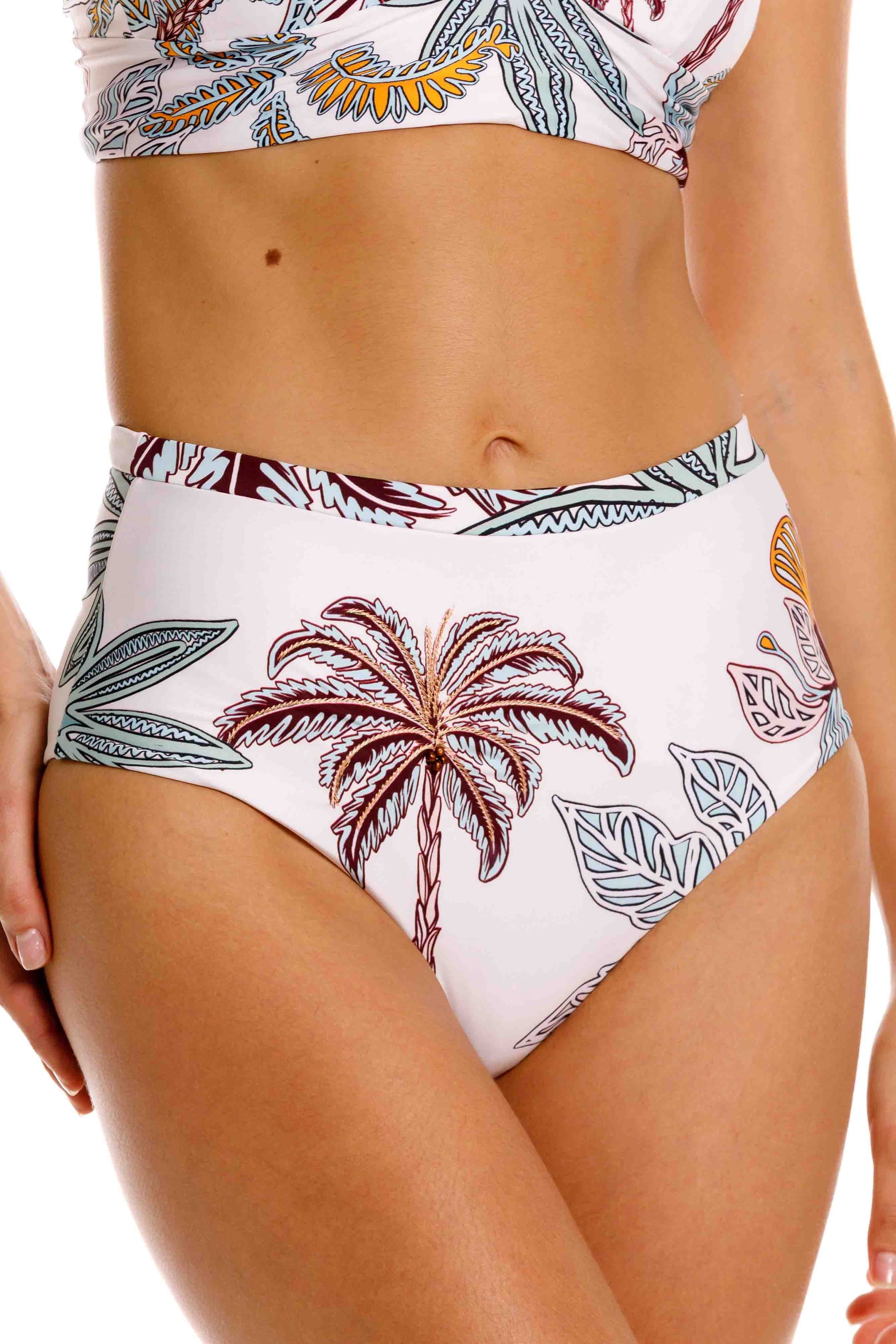 Panty Setentero de Bikini Maxipalms Beige - imagen 1