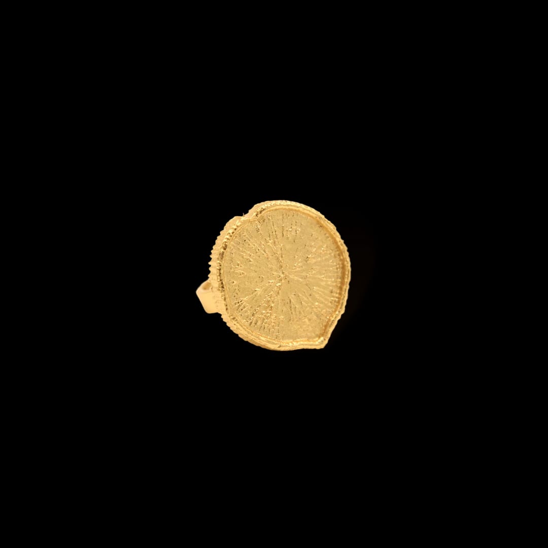 Anillo con hoja de victoria regia - imagen 1