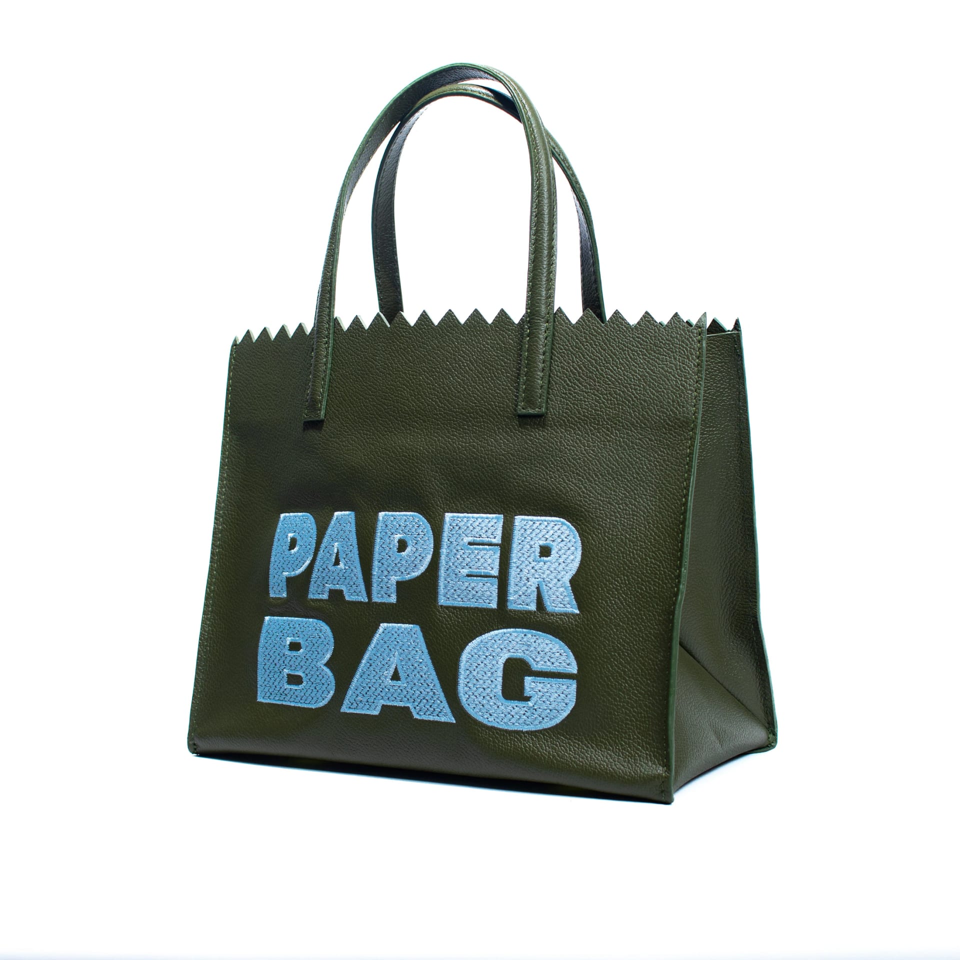 Paper Bag SHORTS - Olive Green x Blue - imagen 2